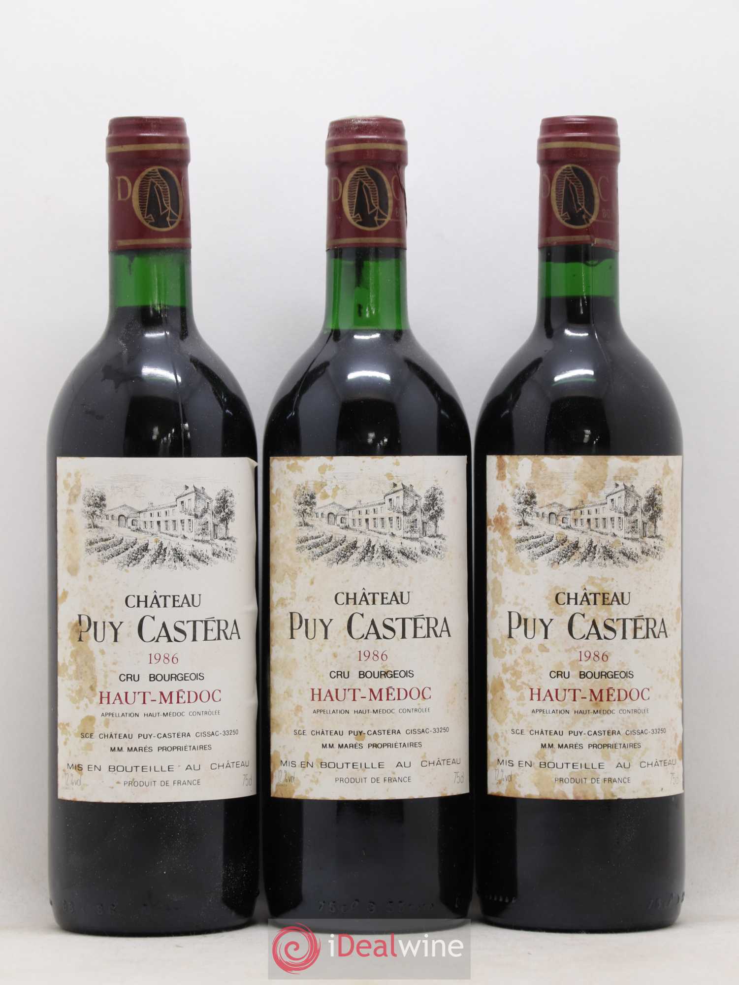 Château Puy Castera Cru Bourgeois 1986 - Lot de 12 bouteilles - 3