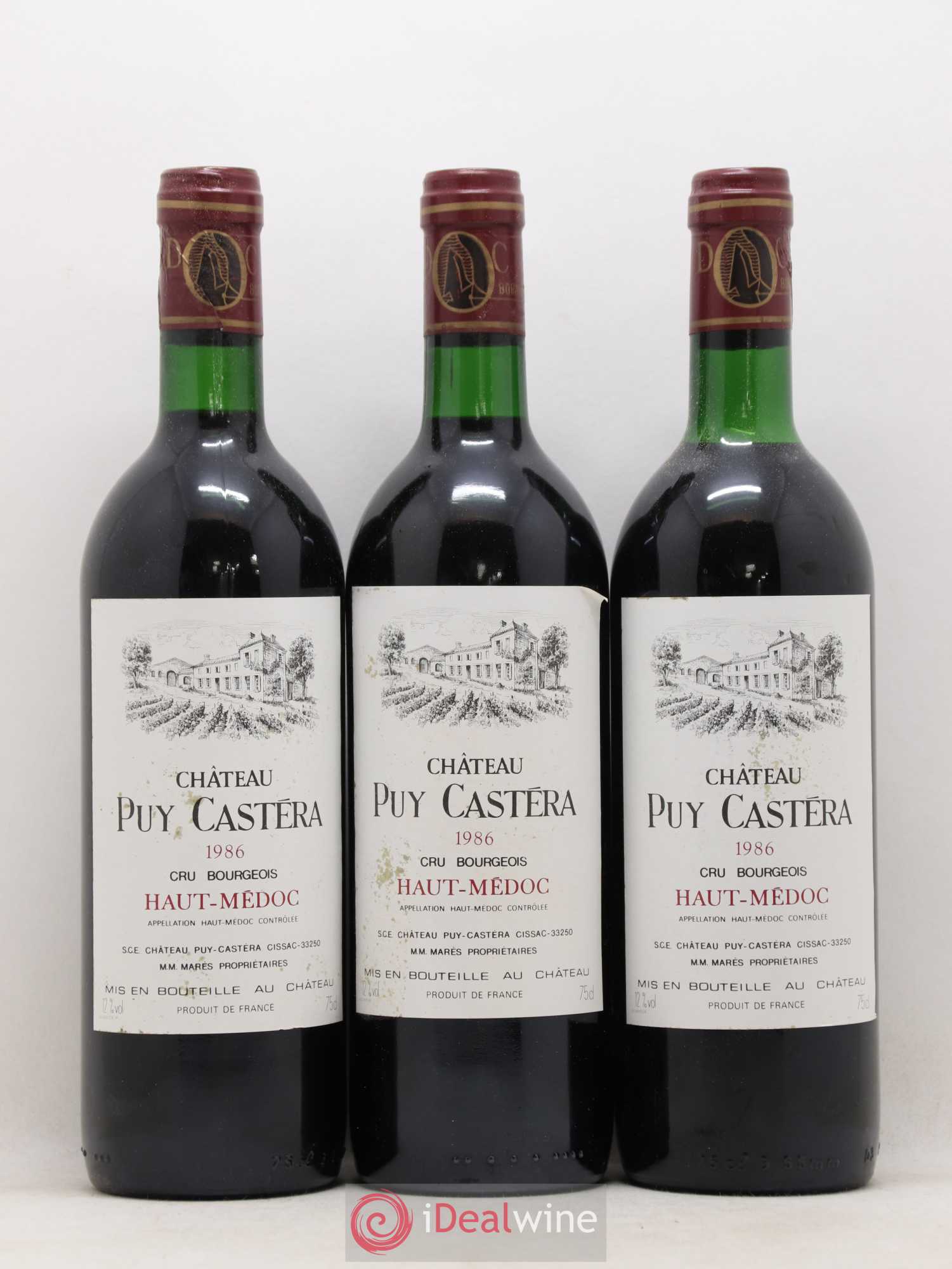Château Puy Castera Cru Bourgeois 1986 - Lot de 12 bouteilles - 2