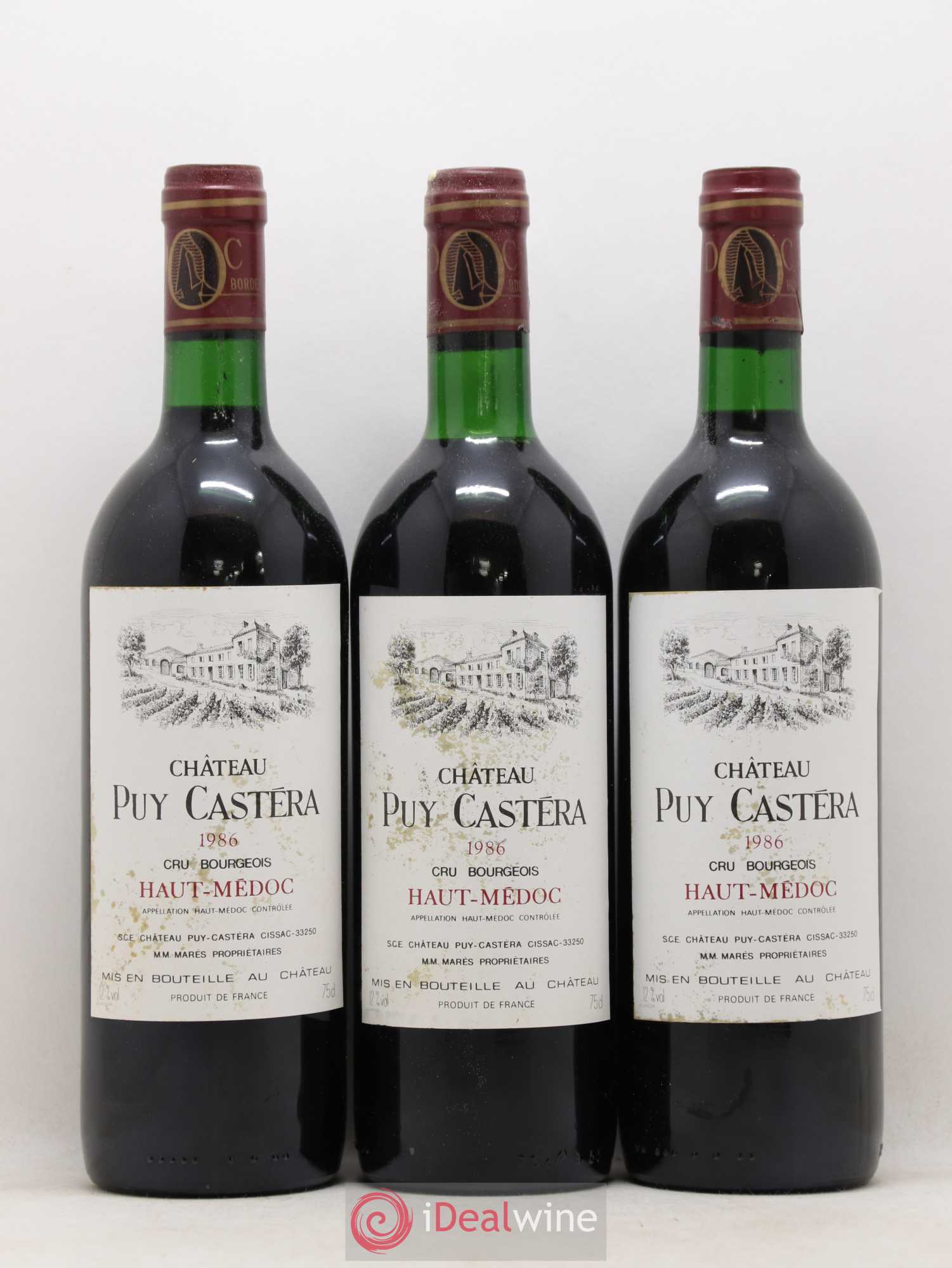Château Puy Castera Cru Bourgeois 1986 - Lot de 12 bouteilles - 3