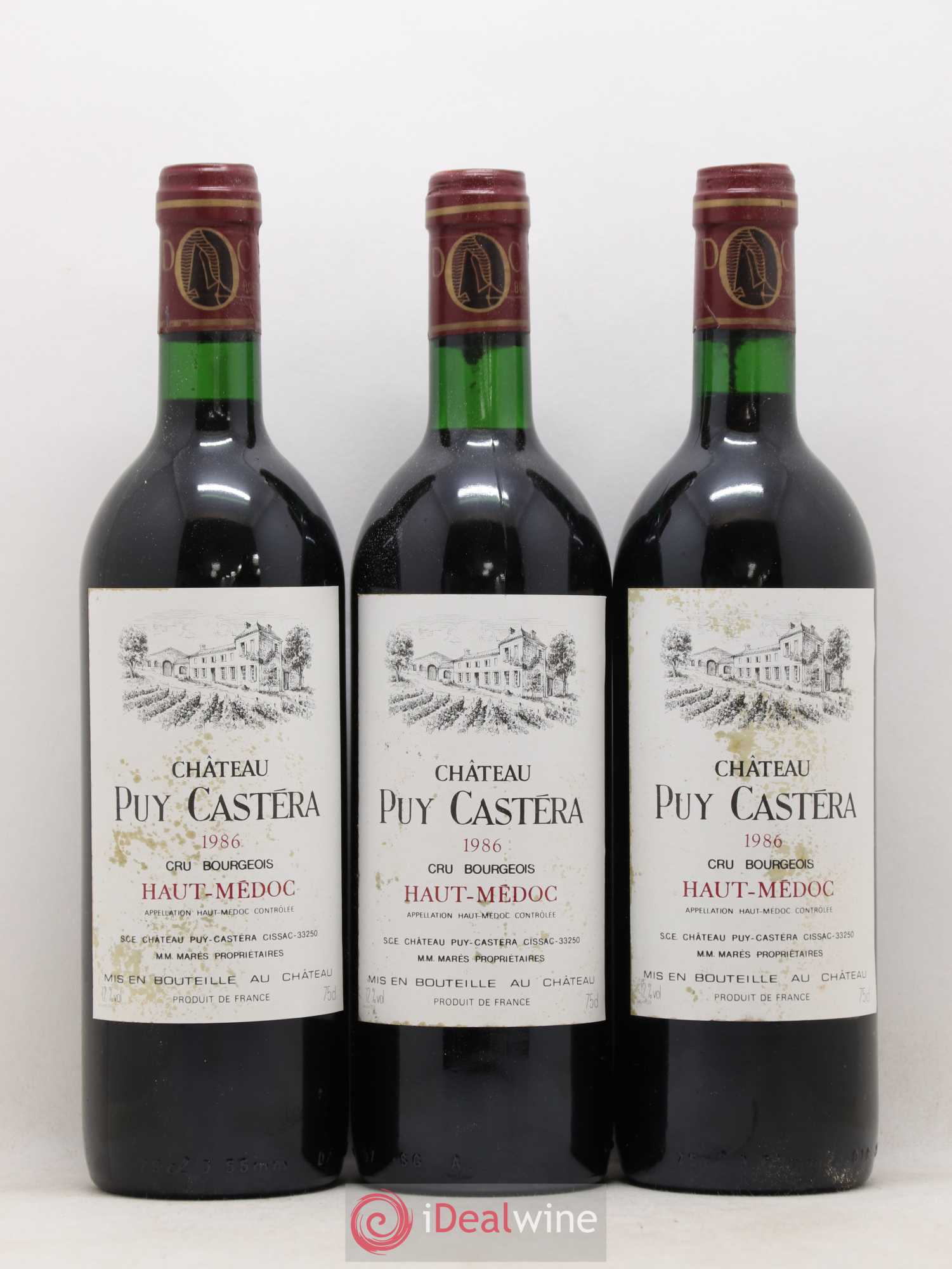 Château Puy Castera Cru Bourgeois 1986 - Lot de 12 bouteilles - 4