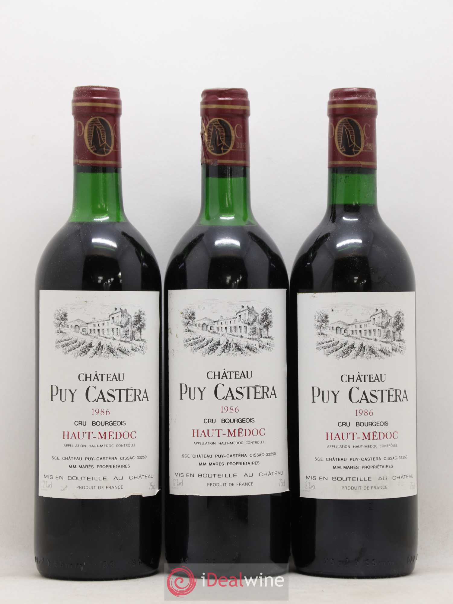 Château Puy Castera Cru Bourgeois 1986 - Lot de 12 bouteilles - 2
