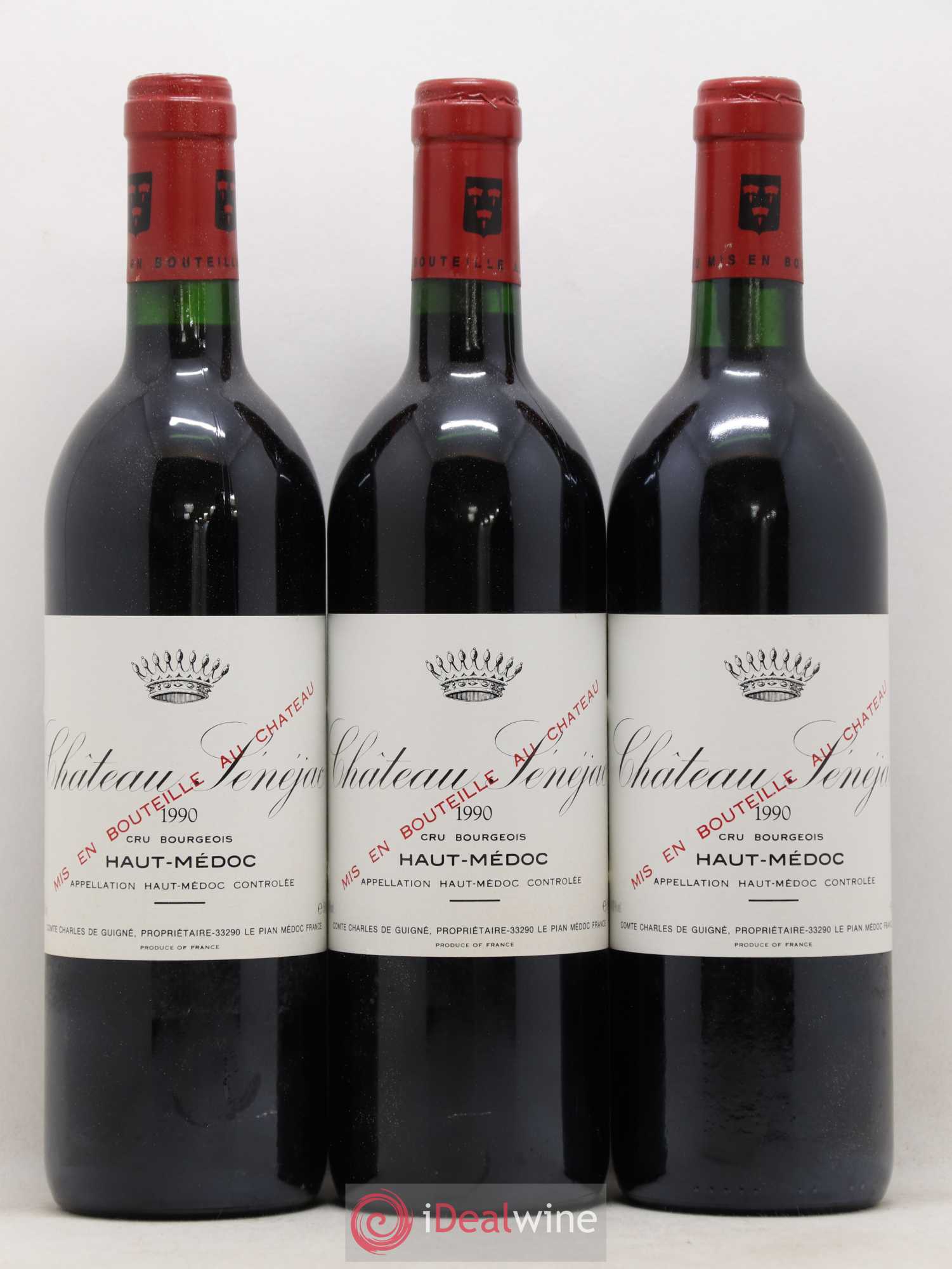 Château Sénejac Cru Bourgeois 1990 - Lot de 12 bouteilles - 2