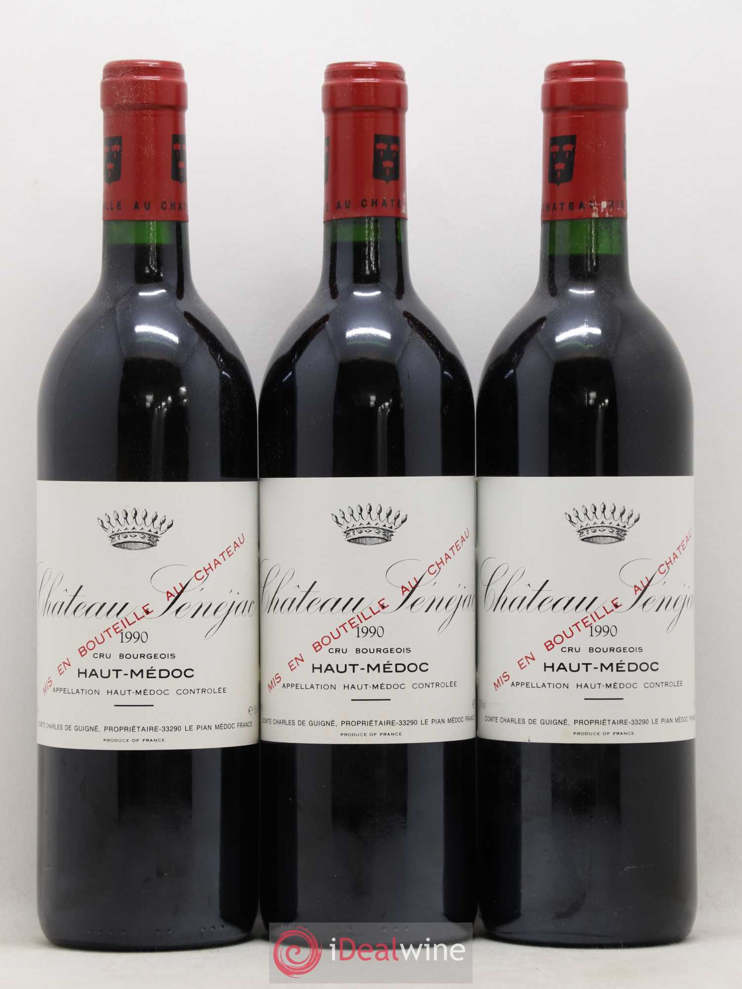 Château Sénejac Cru Bourgeois 1990 - Lot de 12 bouteilles - 3