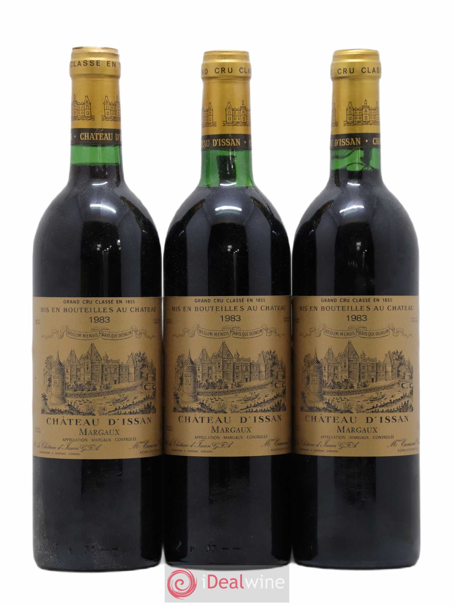 Château d'Issan 3ème Grand Cru Classé 1983 - Lot de 3 bouteilles - 0