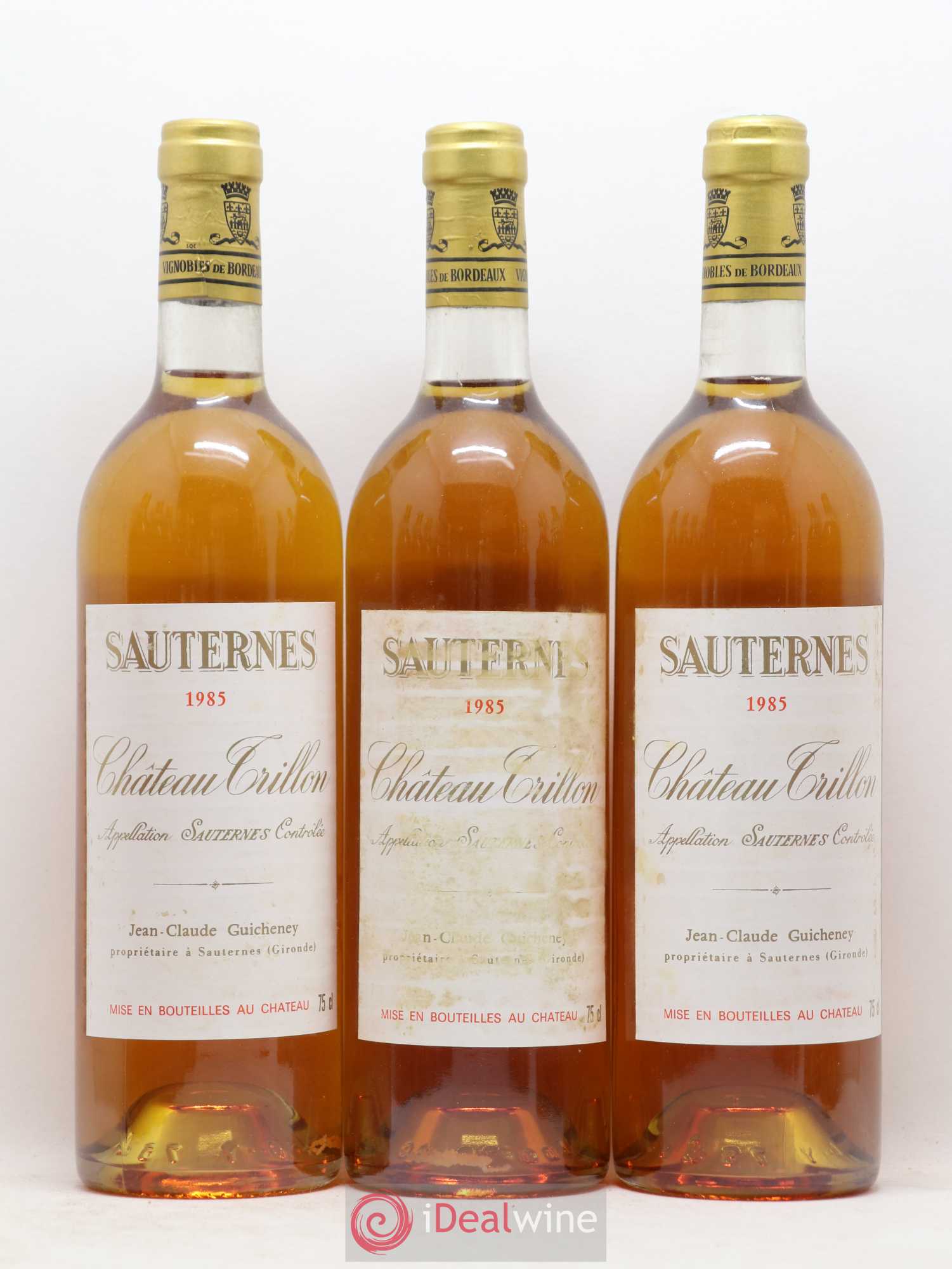 Sauternes Château Trillon 1985 - Lotto di 12 bottiglie - 1