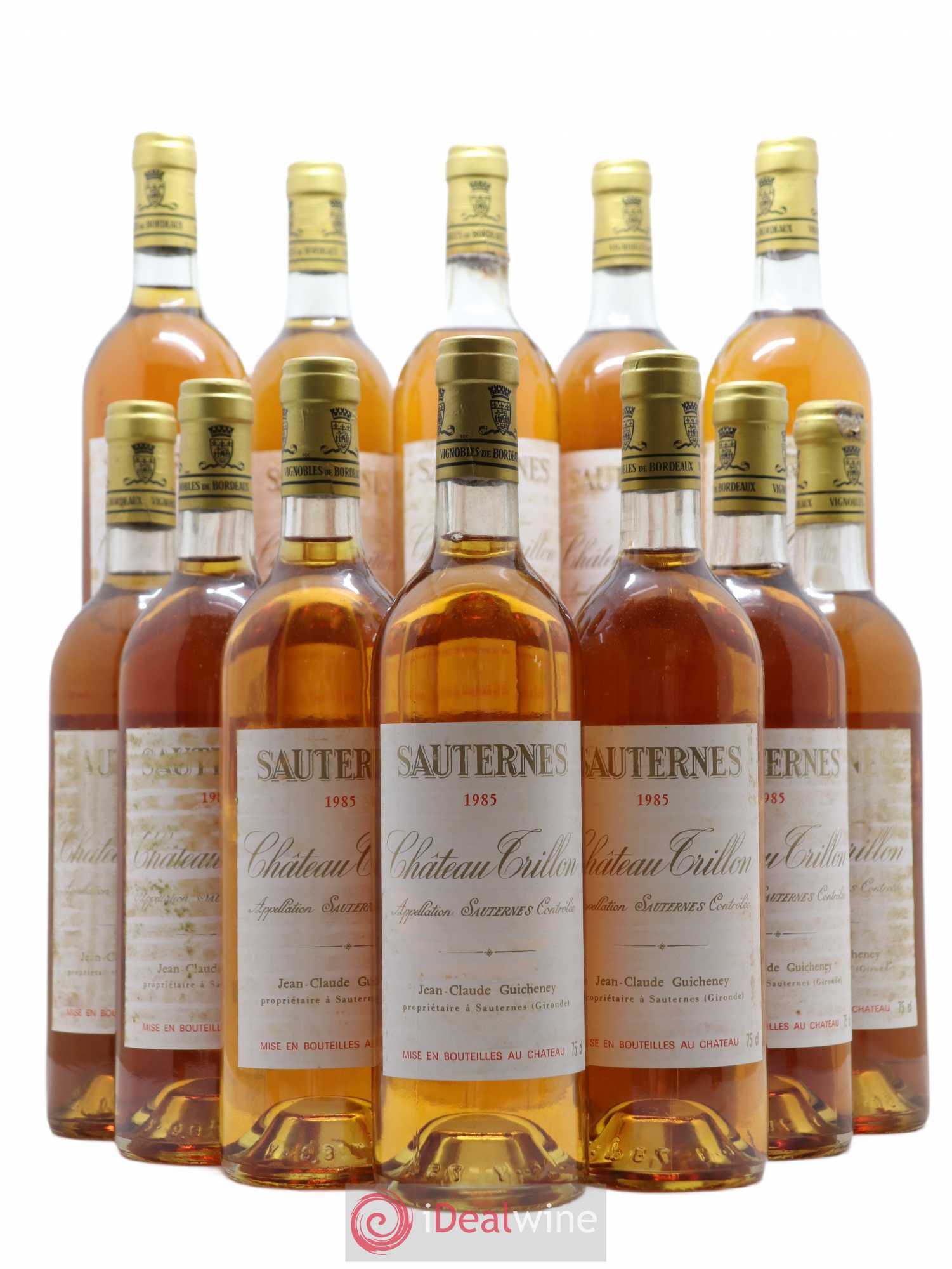Sauternes Château Trillon 1985 - Lotto di 12 bottiglie - 0