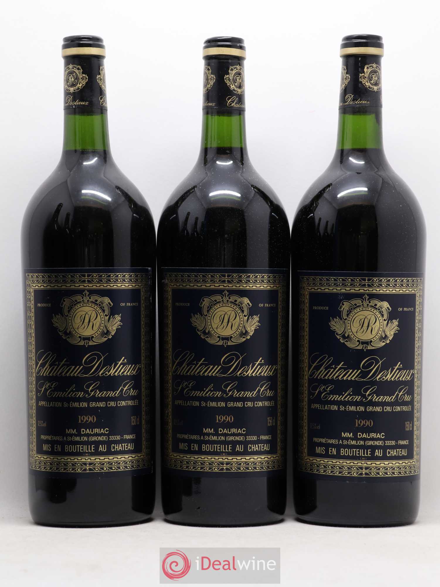 Château Destieux Grand Cru Classé 1990 - Lot de 6 magnums - 1