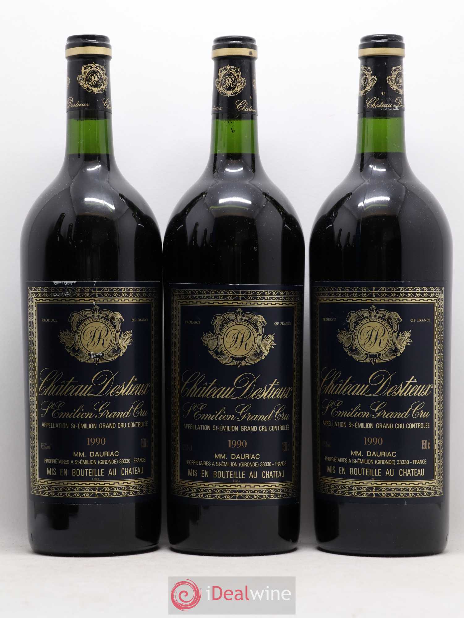 Château Destieux Grand Cru Classé 1990 - Lot de 6 magnums - 1