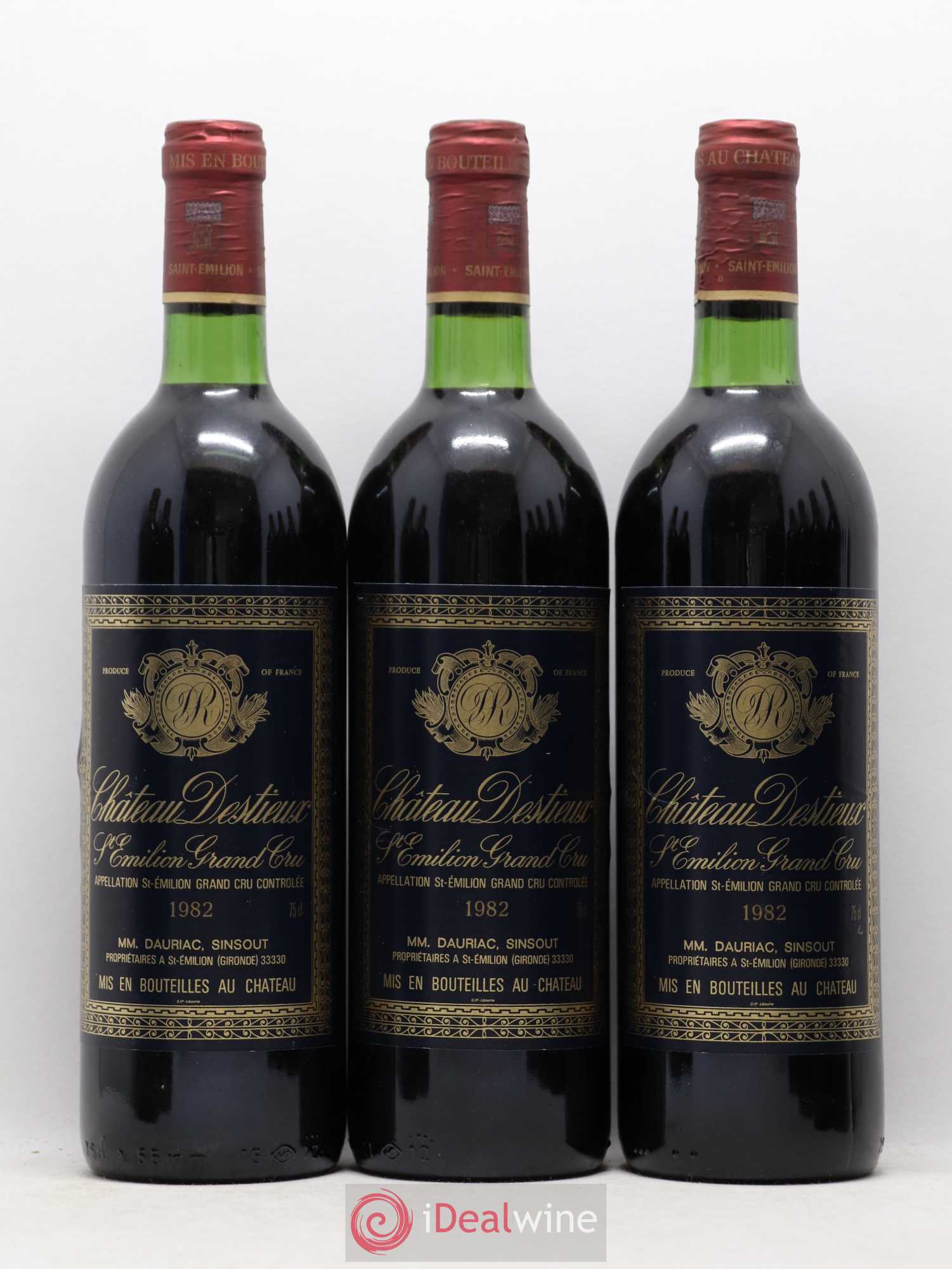 Château Destieux Grand Cru Classé 1982 - Lot de 12 bouteilles - 2