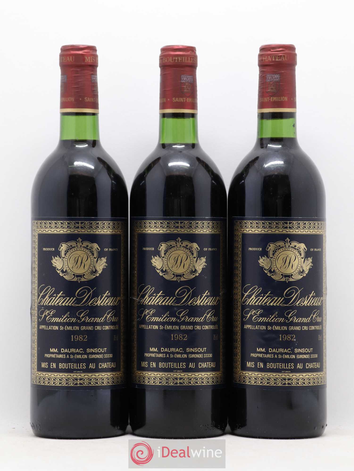 Château Destieux Grand Cru Classé 1982 - Lot de 12 bouteilles - 4