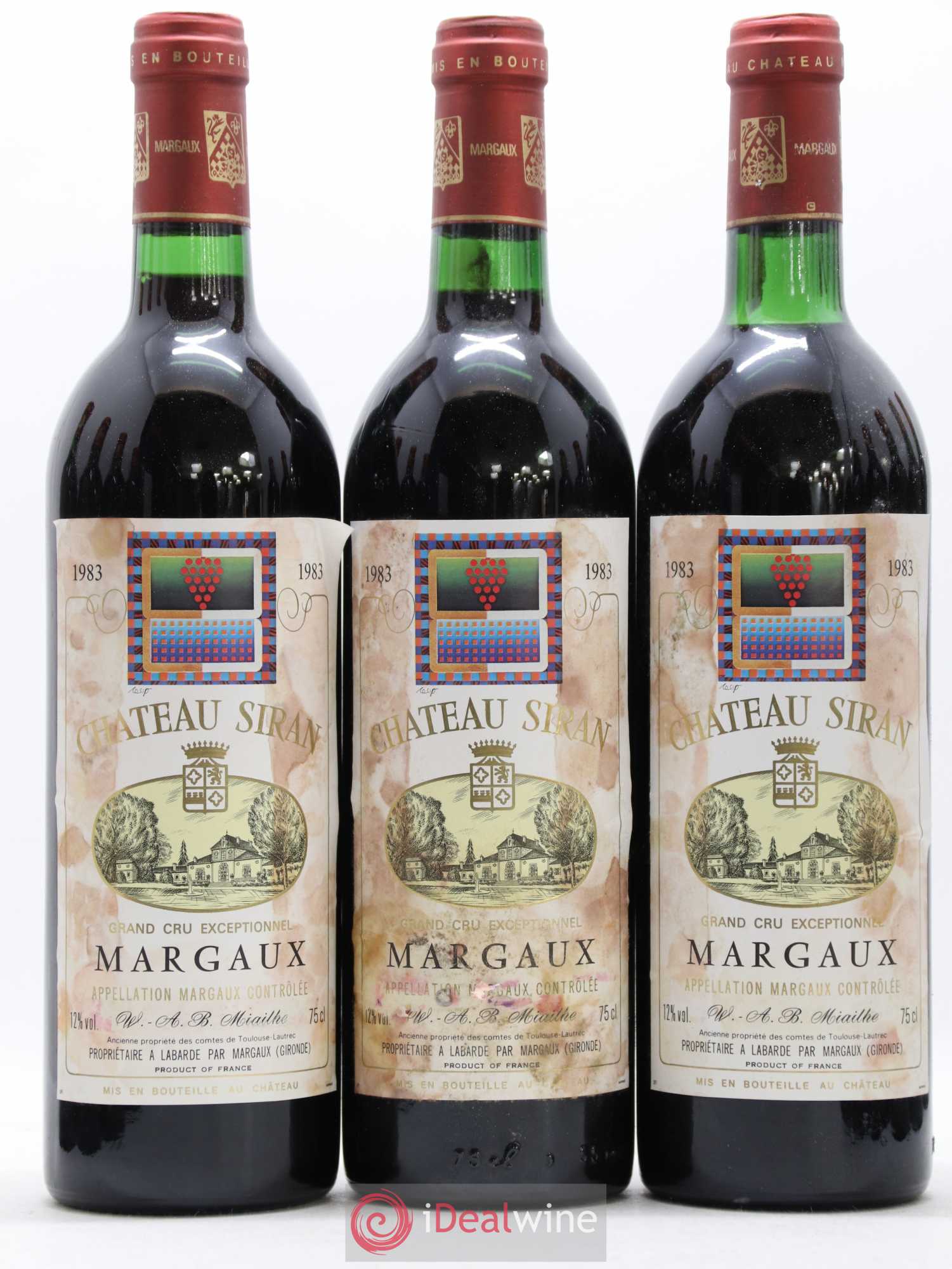 Château Siran 1983 - Lot de 12 bouteilles - 1