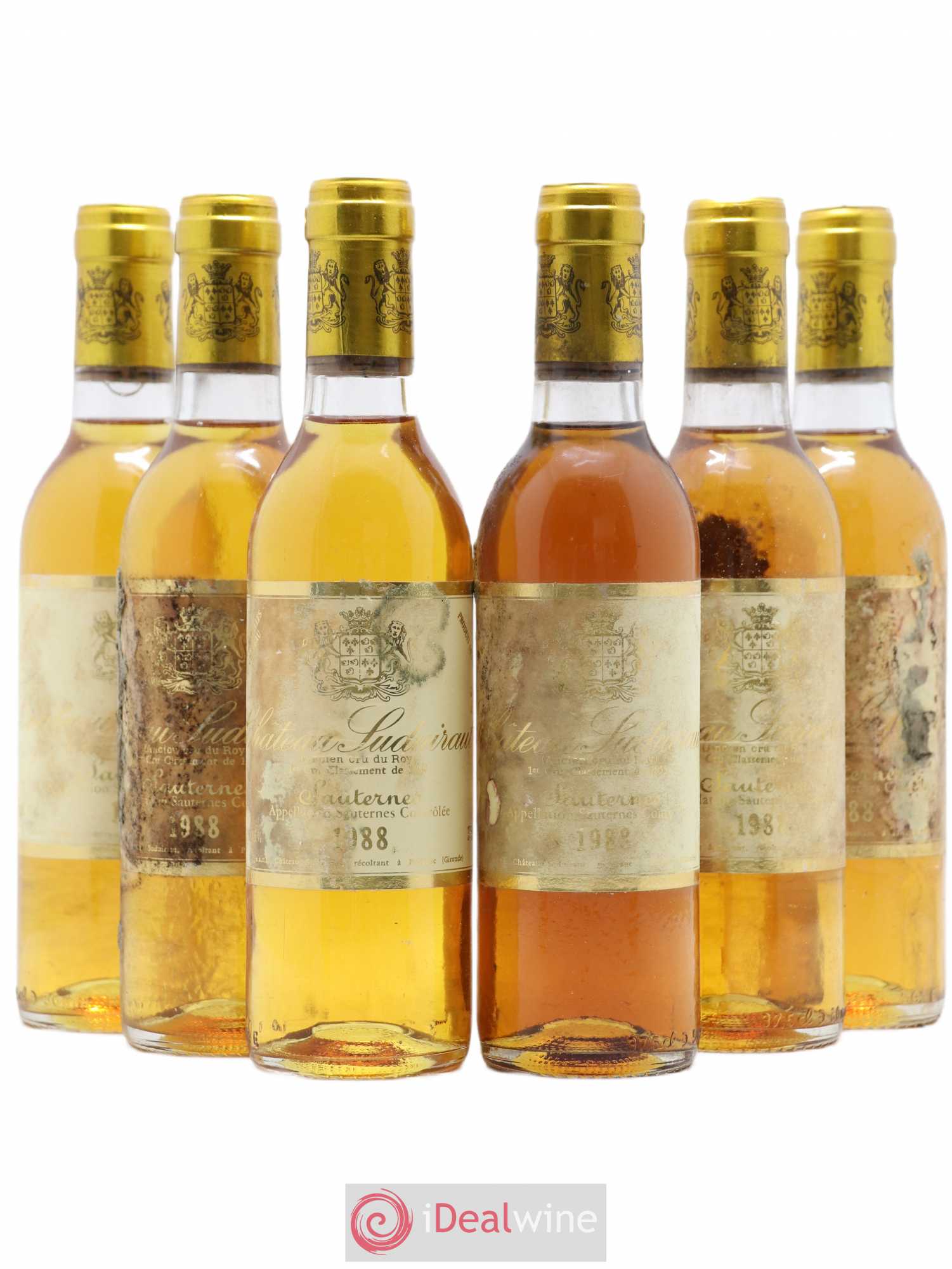 Château Suduiraut 1er Grand Cru Classé 1988 - Posten von 6 Demi-Flaschen - 0
