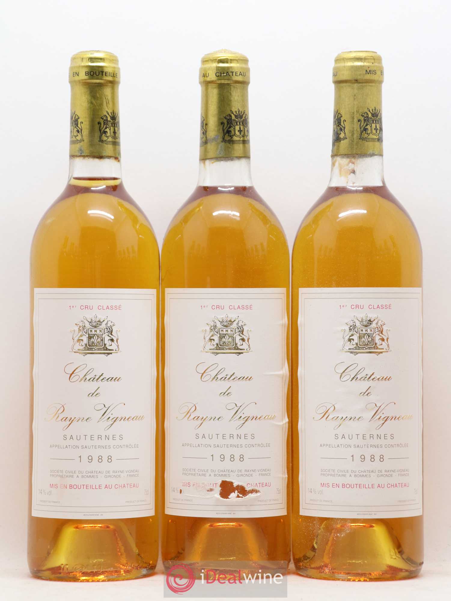 Château de Rayne Vigneau 1er Grand Cru Classé 1988 - Lotto di 11 bottiglie - 1