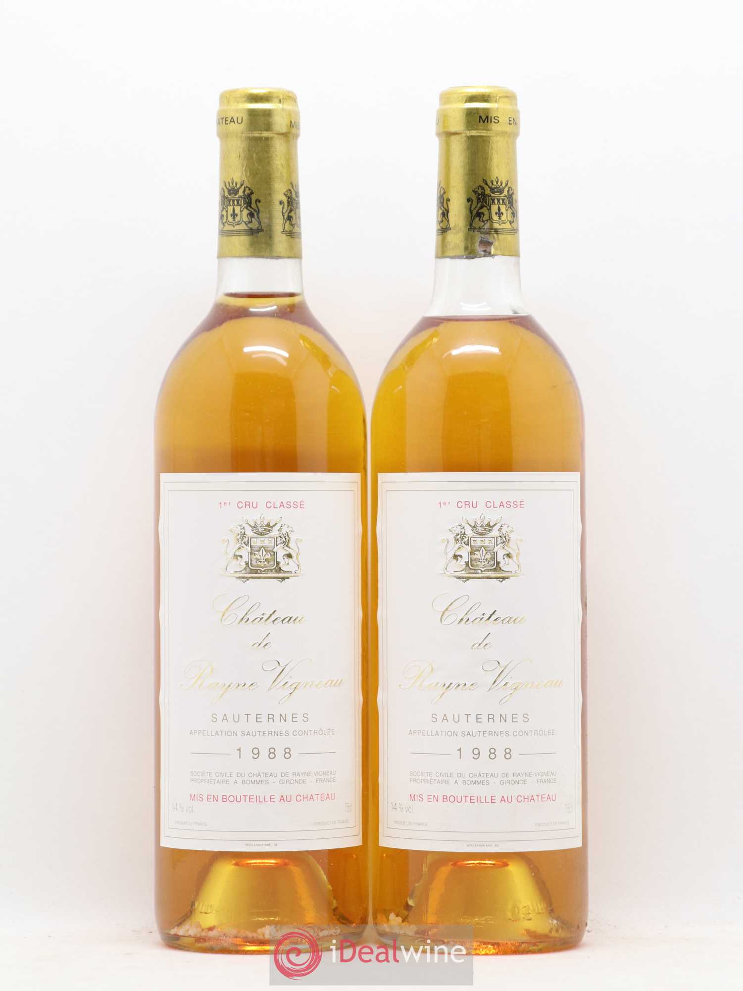 Château de Rayne Vigneau 1er Grand Cru Classé 1988 - Lotto di 11 bottiglie - 4