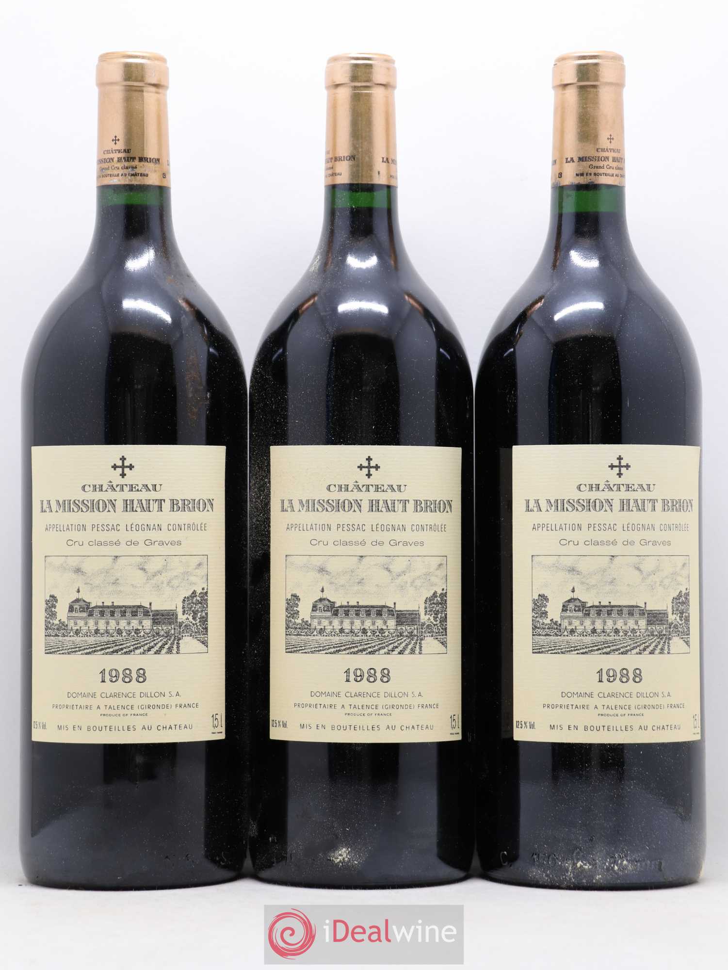Château la Mission Haut-Brion Cru Classé de Graves 1988 - Lot de 6 magnums - 2