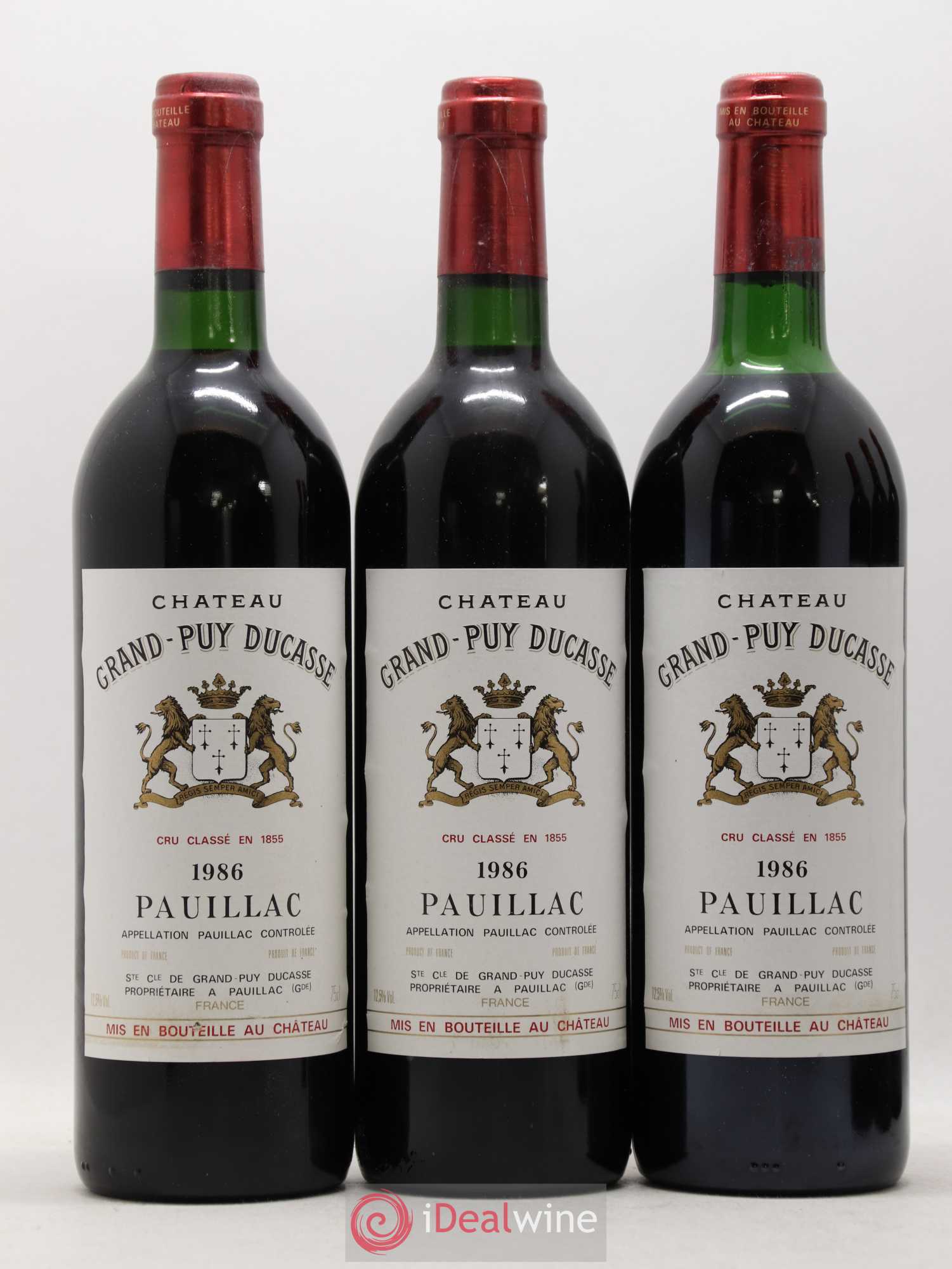 Château Grand Puy Ducasse 5ème Grand Cru Classé 1986 - Lot de 12 bouteilles - 3