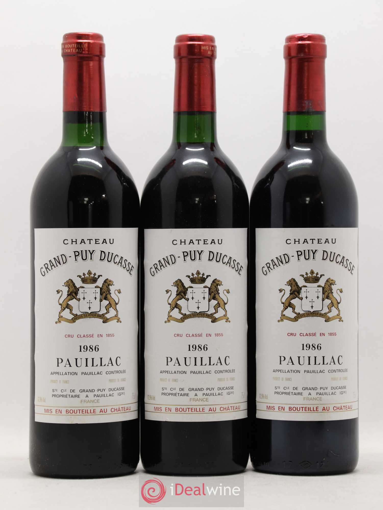 Château Grand Puy Ducasse 5ème Grand Cru Classé 1986 - Lot de 12 bouteilles - 4