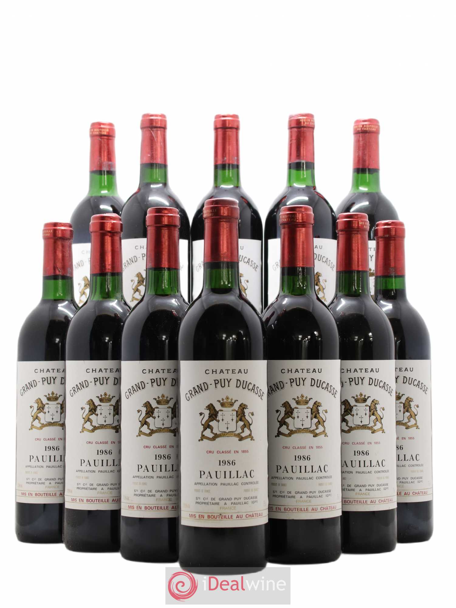Château Grand Puy Ducasse 5ème Grand Cru Classé 1986 - Lot de 12 bouteilles - 0