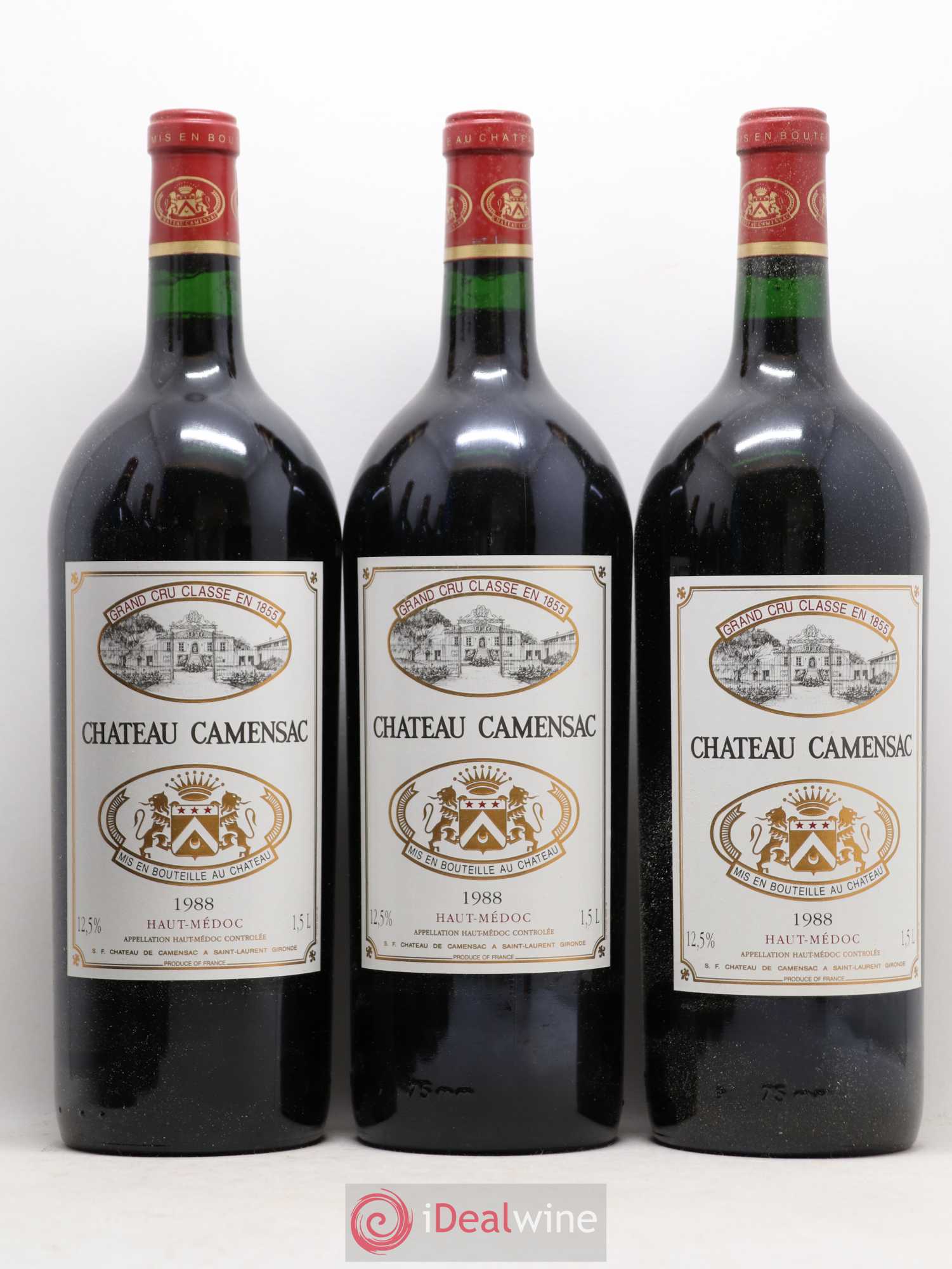 Château Camensac 5ème Grand Cru Classé 1988 - Lot de 6 magnums - 1