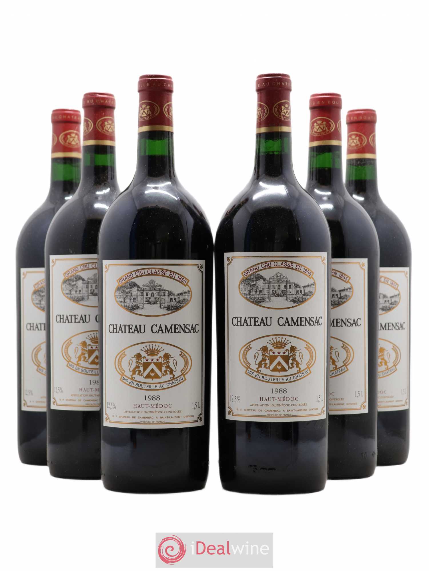 Château Camensac 5ème Grand Cru Classé 1988 - Lot de 6 magnums - 0