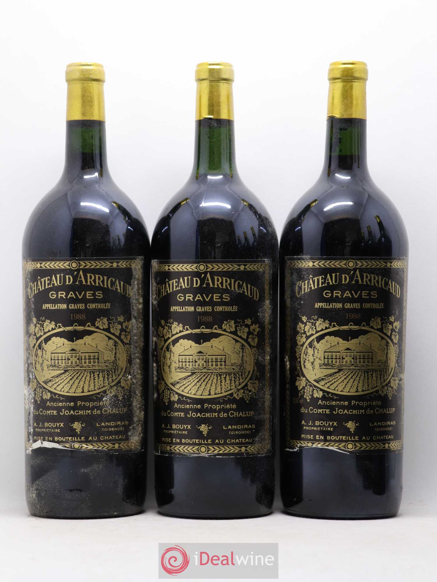 Graves Château Arricaud 1985 - Posten von 6 Magnum - 1