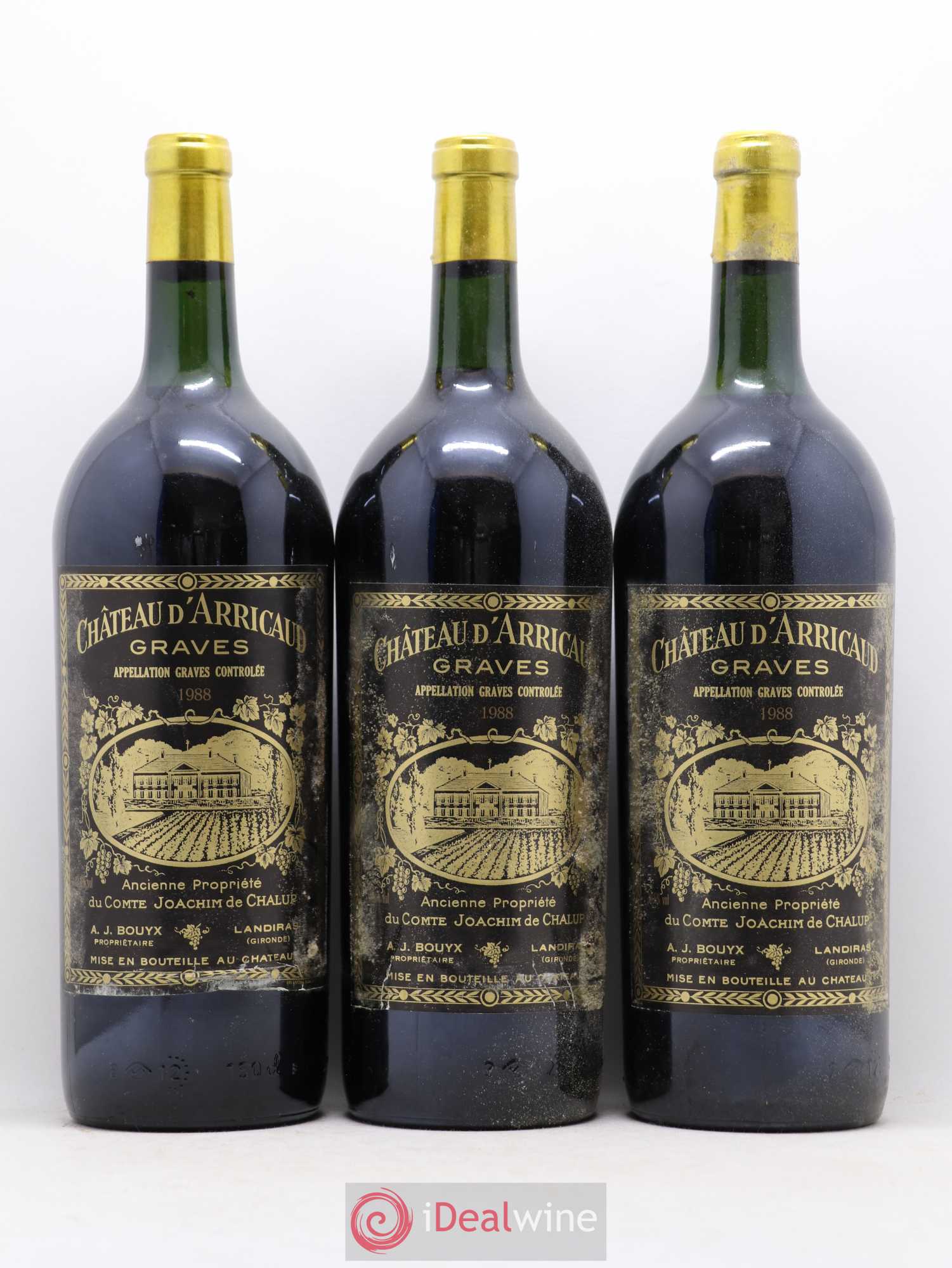 Graves Château Arricaud 1985 - Posten von 6 Magnum - 2