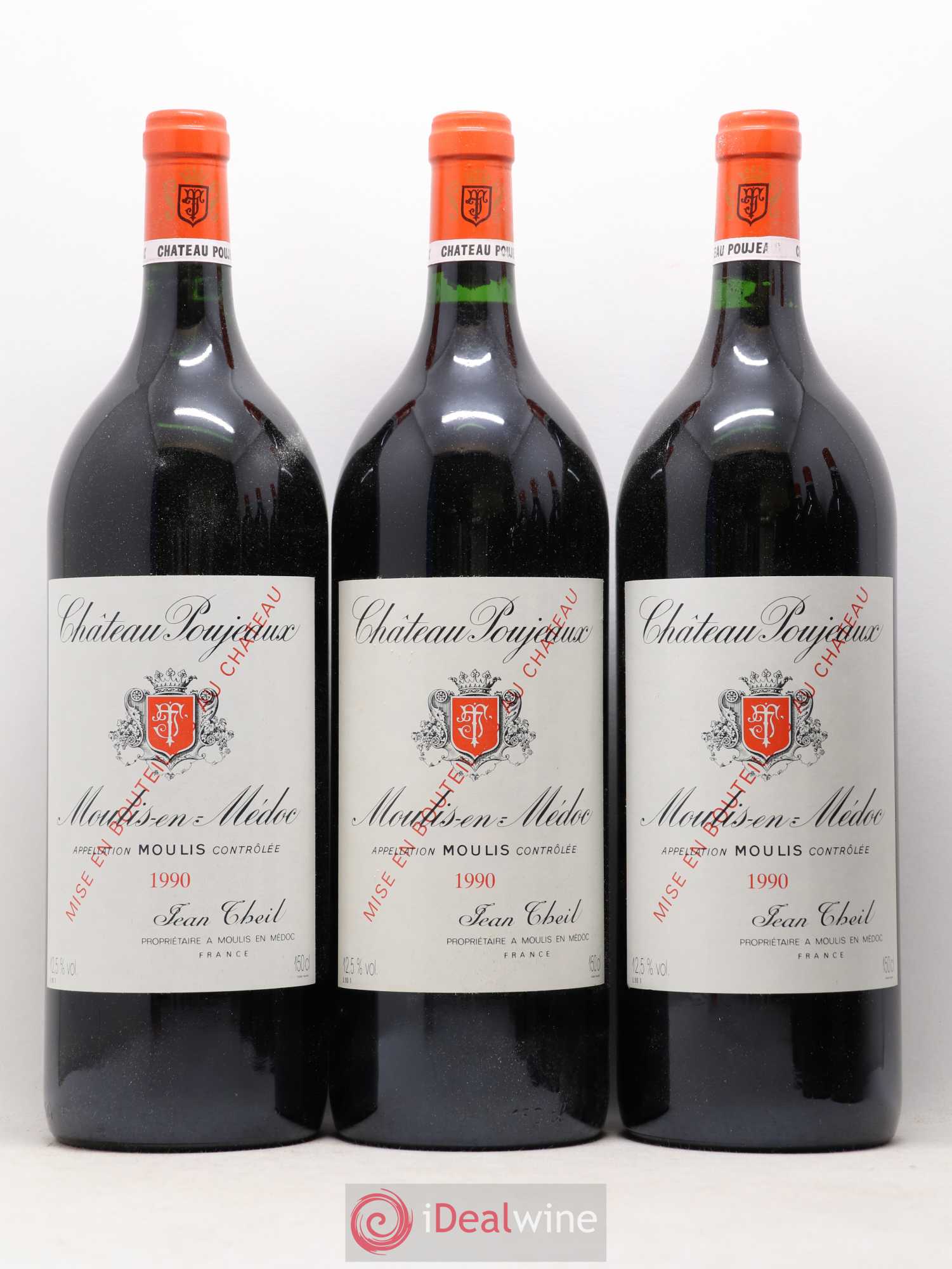 Château Poujeaux 1990 - Lot de 6 magnums - 1