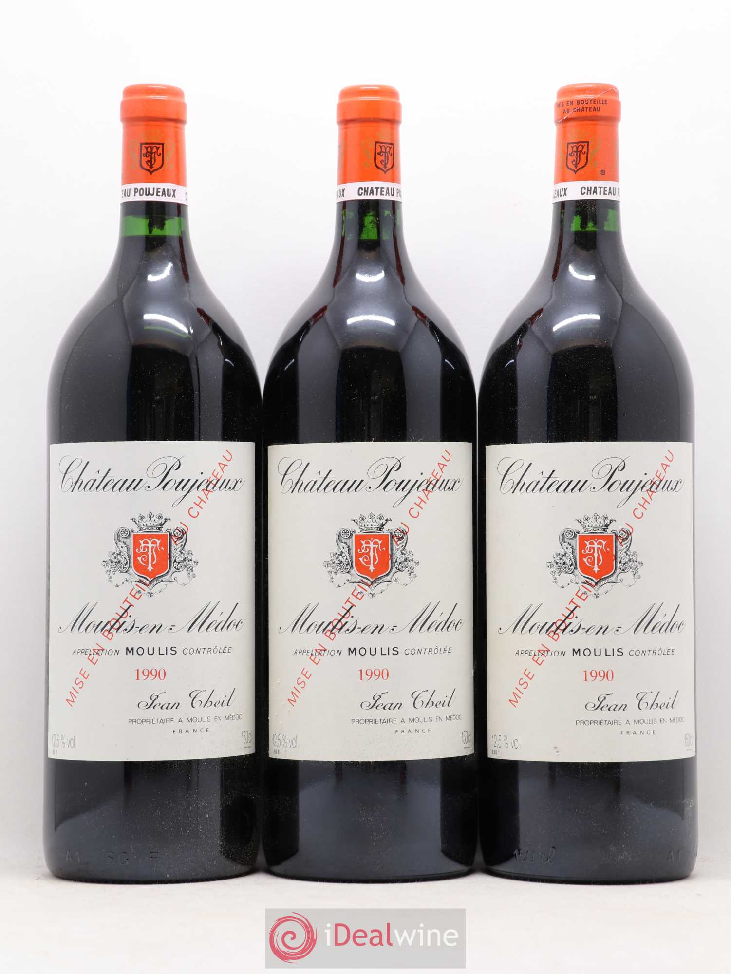 Château Poujeaux 1990 - Lot de 6 magnums - 2