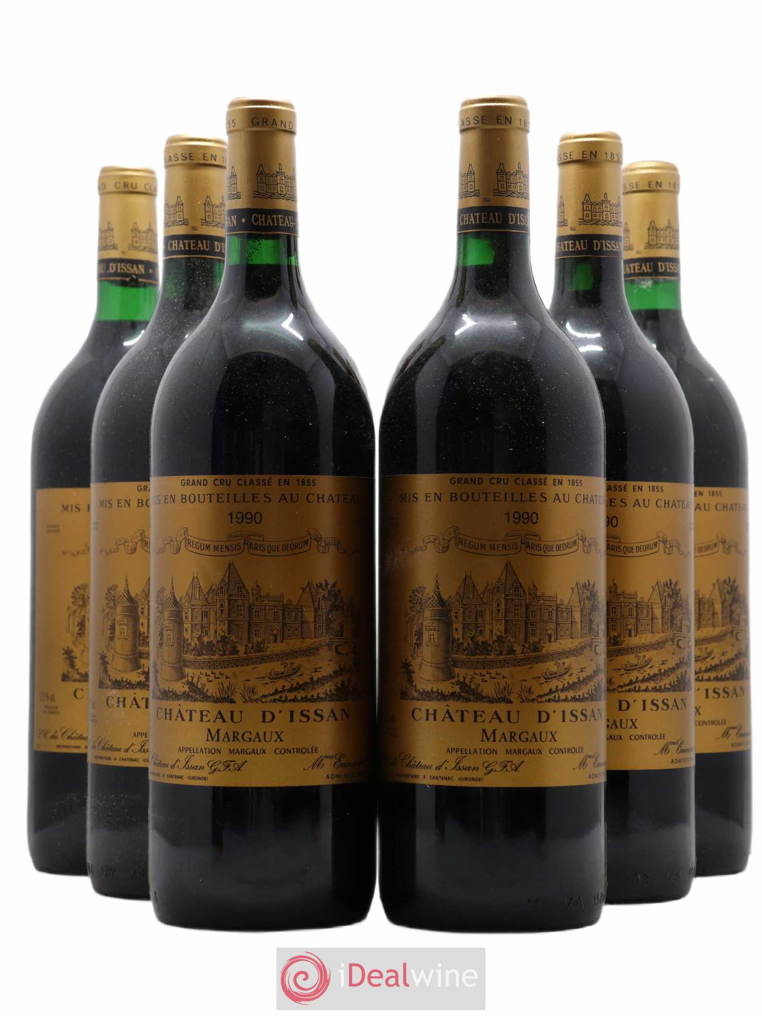 Château d'Issan 3ème Grand Cru Classé 1990 - Lot de 6 magnums - 0