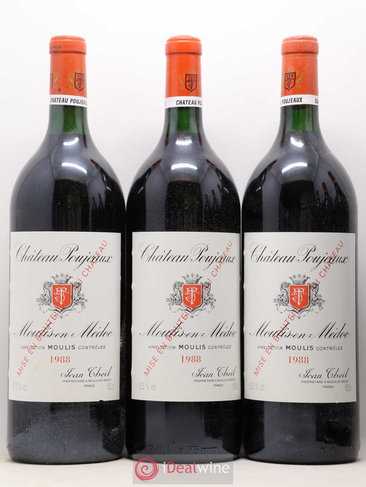 Château Poujeaux 1988 - Lot de 6 magnums - 1