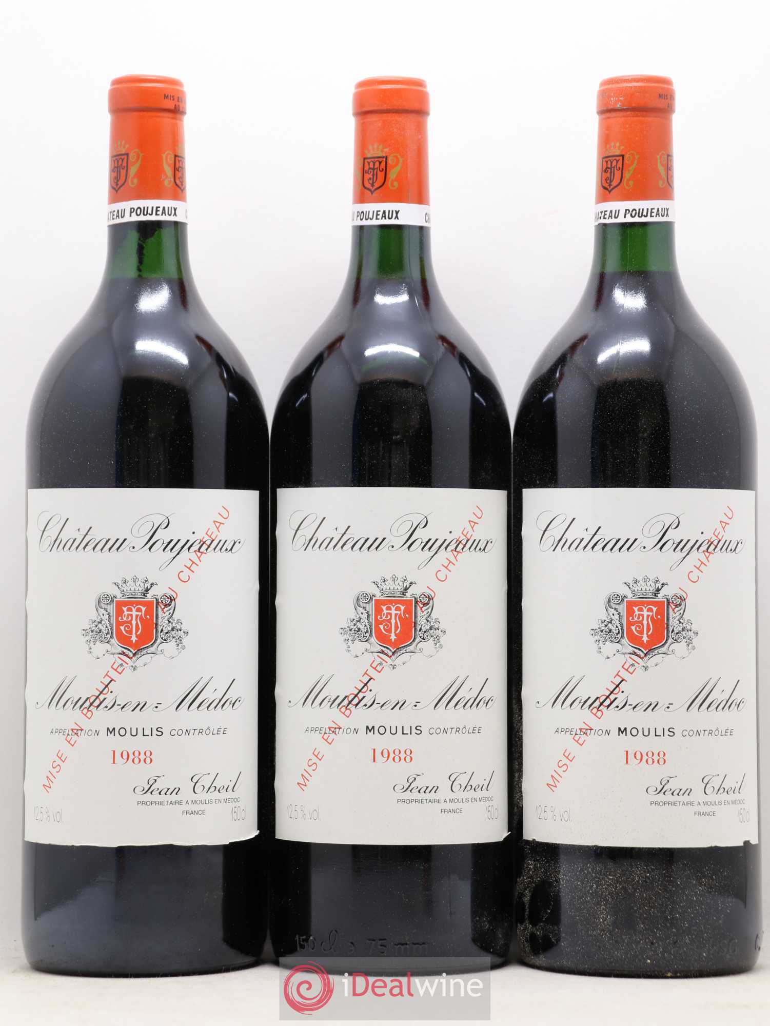 Château Poujeaux 1988 - Lot de 6 magnums - 2