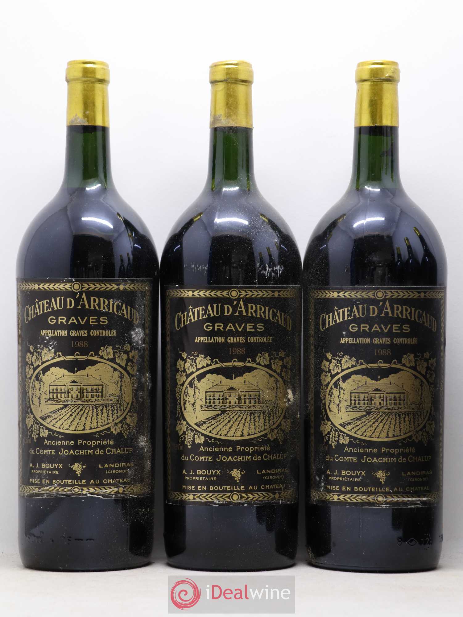 Graves Château Arricaud 1988 - Posten von 6 Magnum - 1