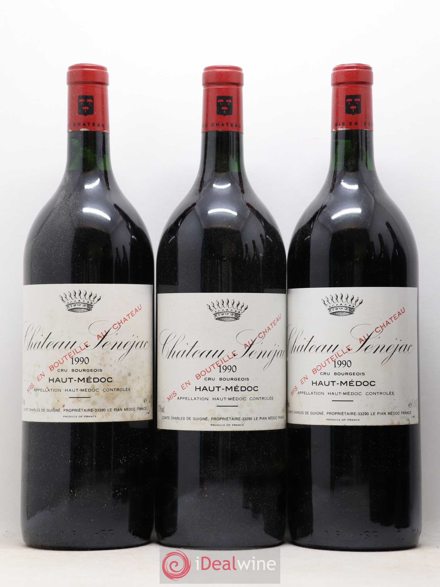 Château Sénejac Cru Bourgeois 1990 - Lot de 6 magnums - 1
