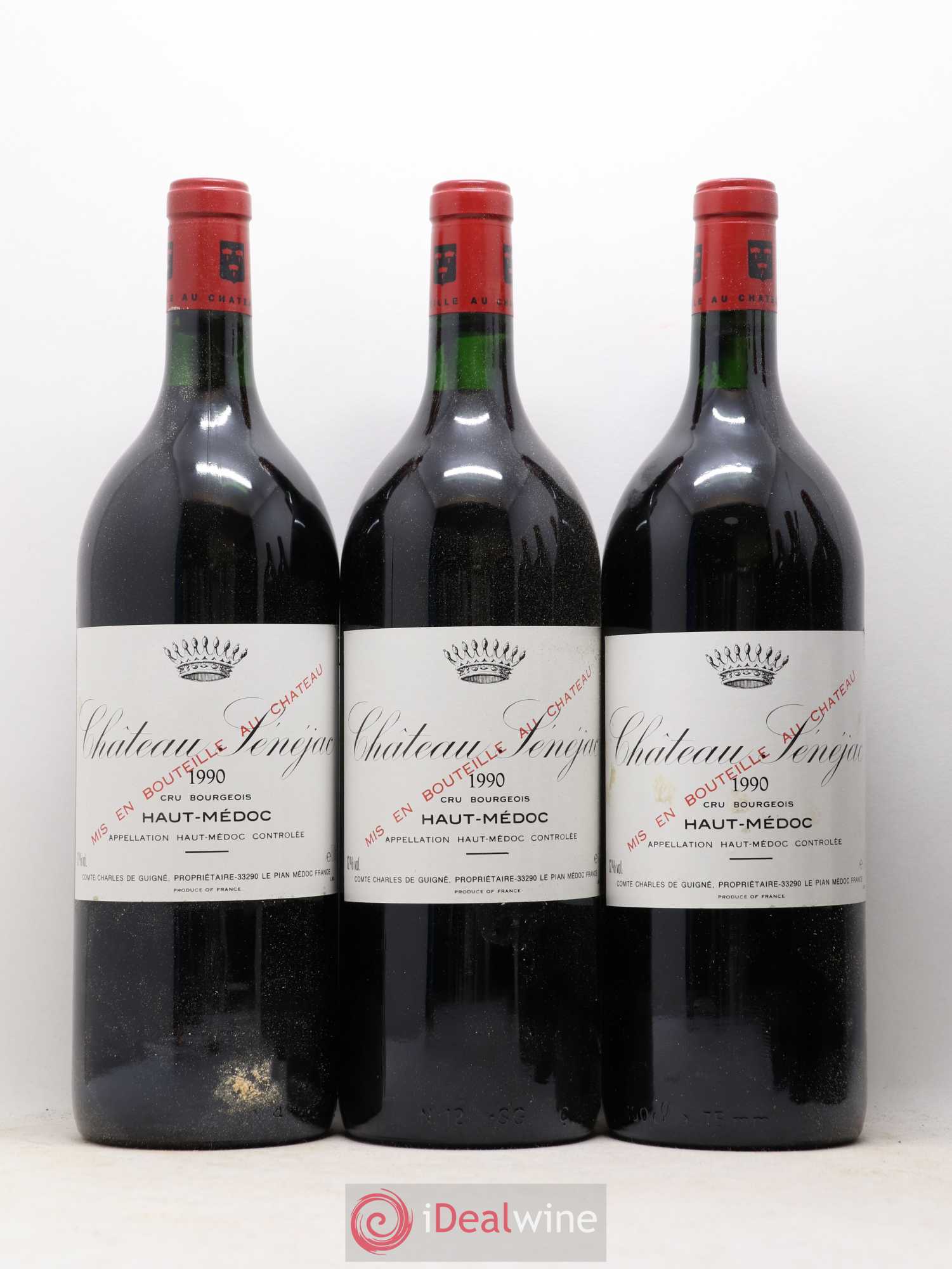 Château Sénejac Cru Bourgeois 1990 - Lot de 6 magnums - 1