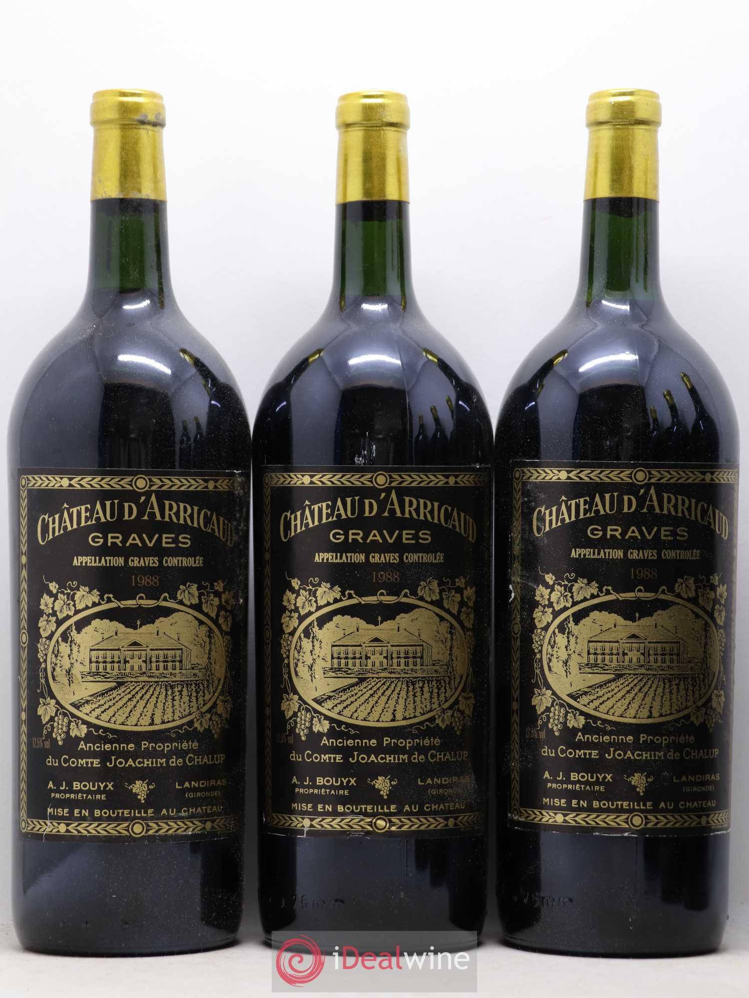 Graves Château Arricaud 1988 - Posten von 6 Magnum - 1