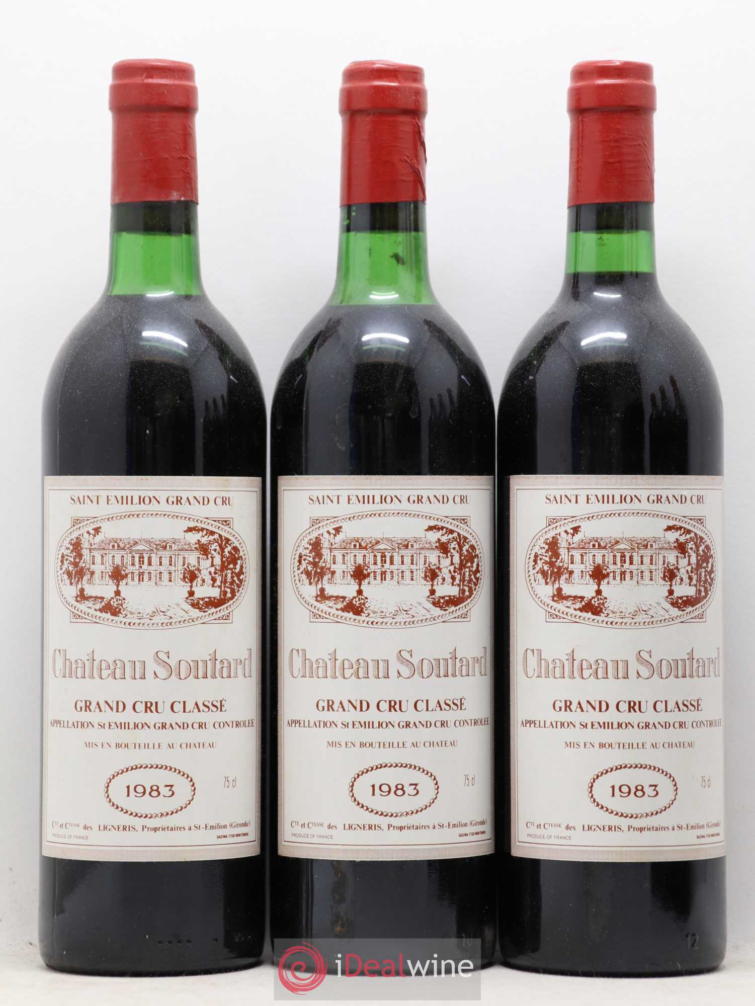Château Soutard Grand Cru Classé 1983 - Lot de 6 bouteilles - 1