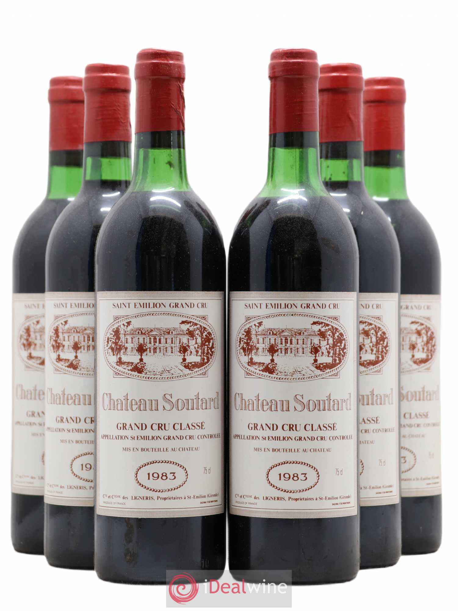 Château Soutard Grand Cru Classé 1983 - Lot de 6 bouteilles - 0
