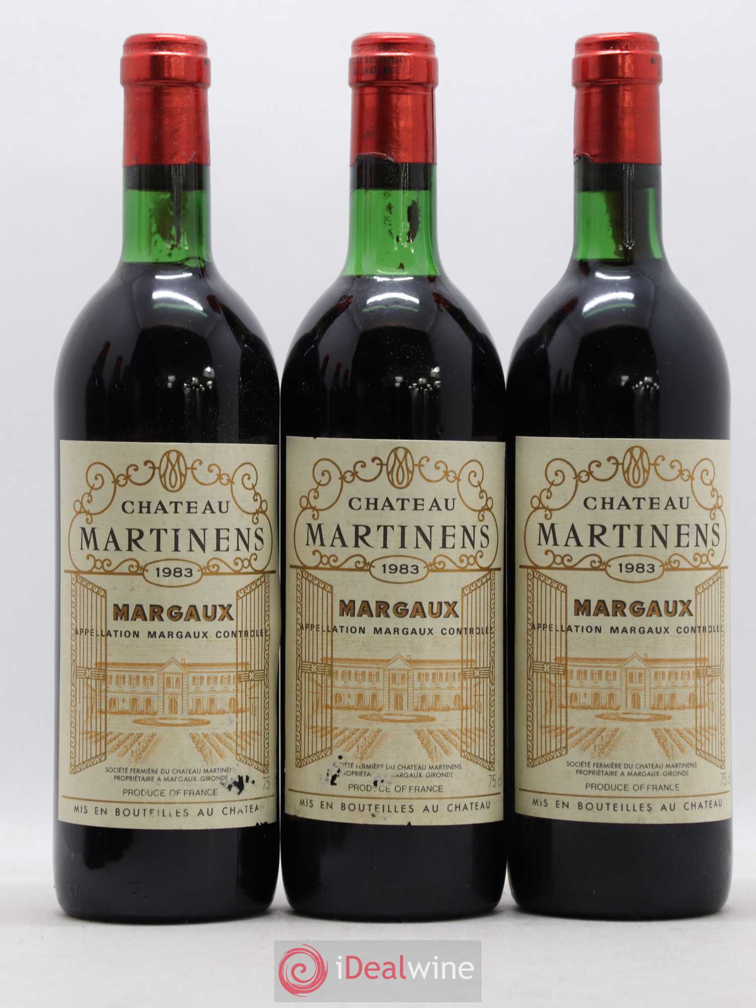 Château Martinens Cru Bourgeois 1983 - Lot de 6 bouteilles - 1