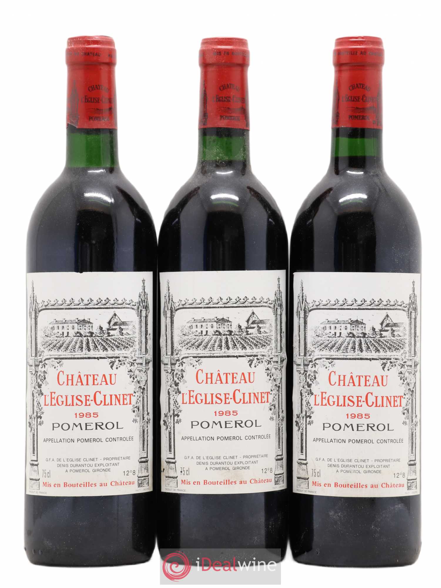 Château l' Église Clinet 1985 - Lot de 3 bouteilles - 0