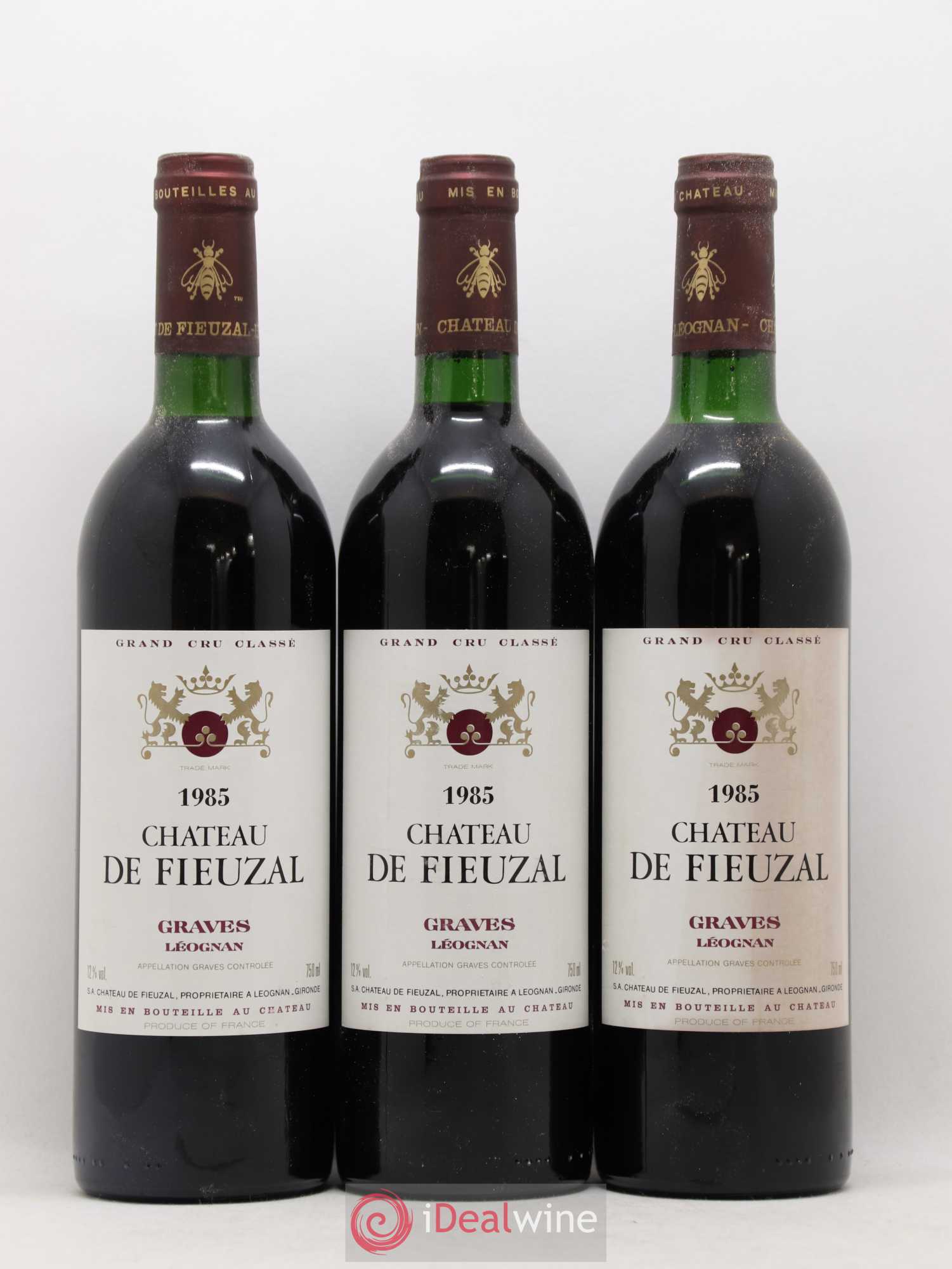 Château de Fieuzal Cru Classé de Graves 1985 - Lot de 12 bouteilles - 2