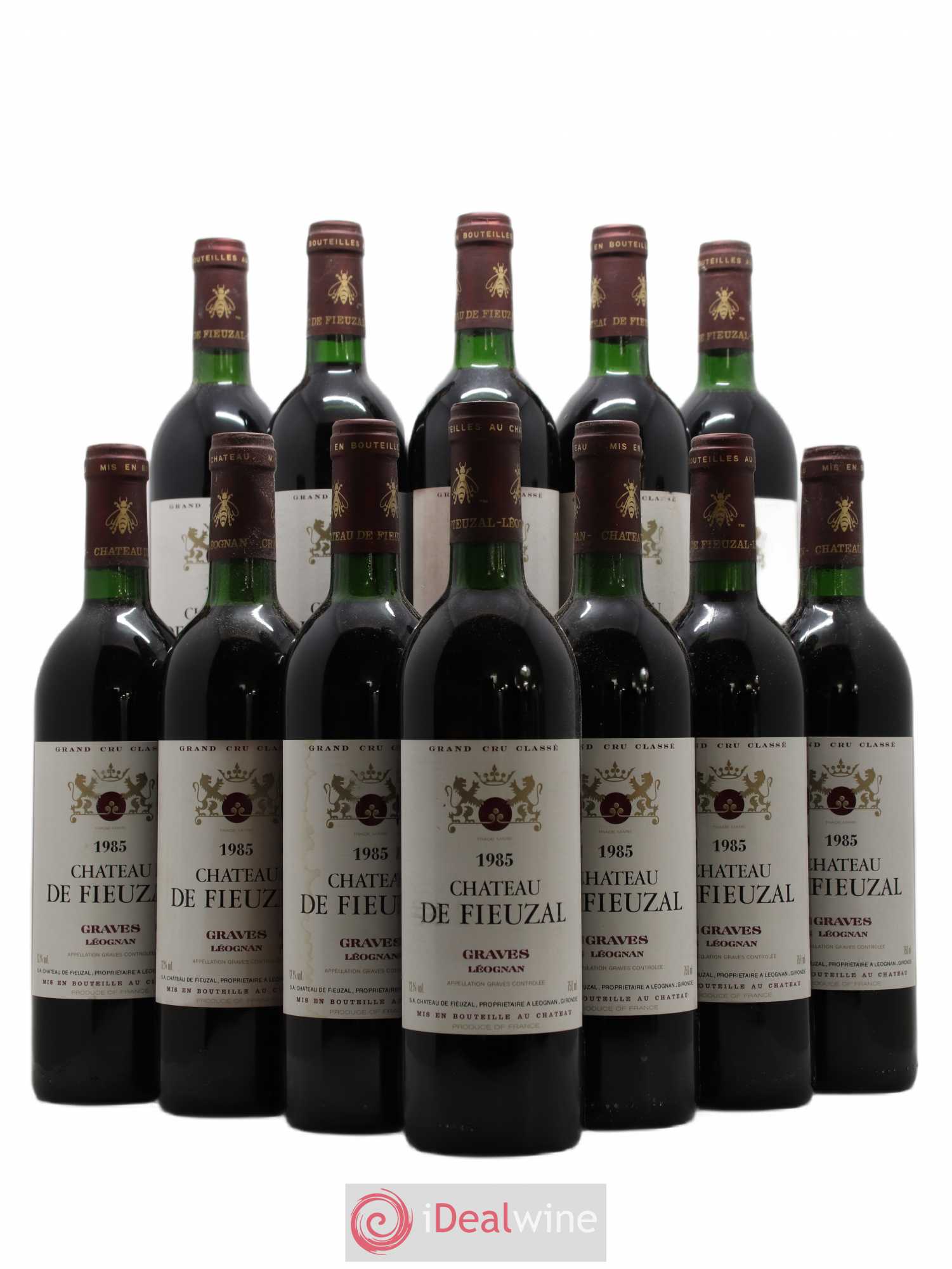 Château de Fieuzal Cru Classé de Graves 1985 - Lot de 12 bouteilles - 0