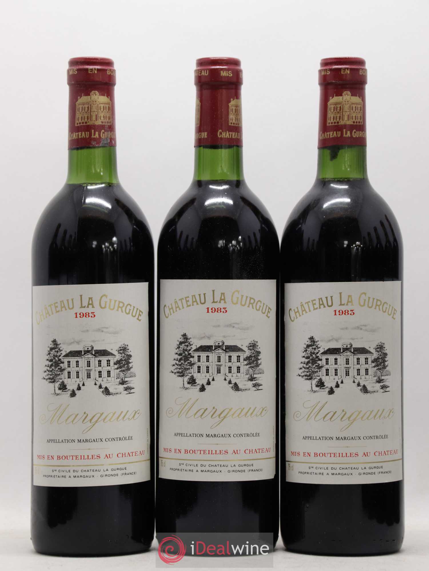 Château la Gurgue Cru Bourgeois 1983 - Lot de 12 bouteilles - 1