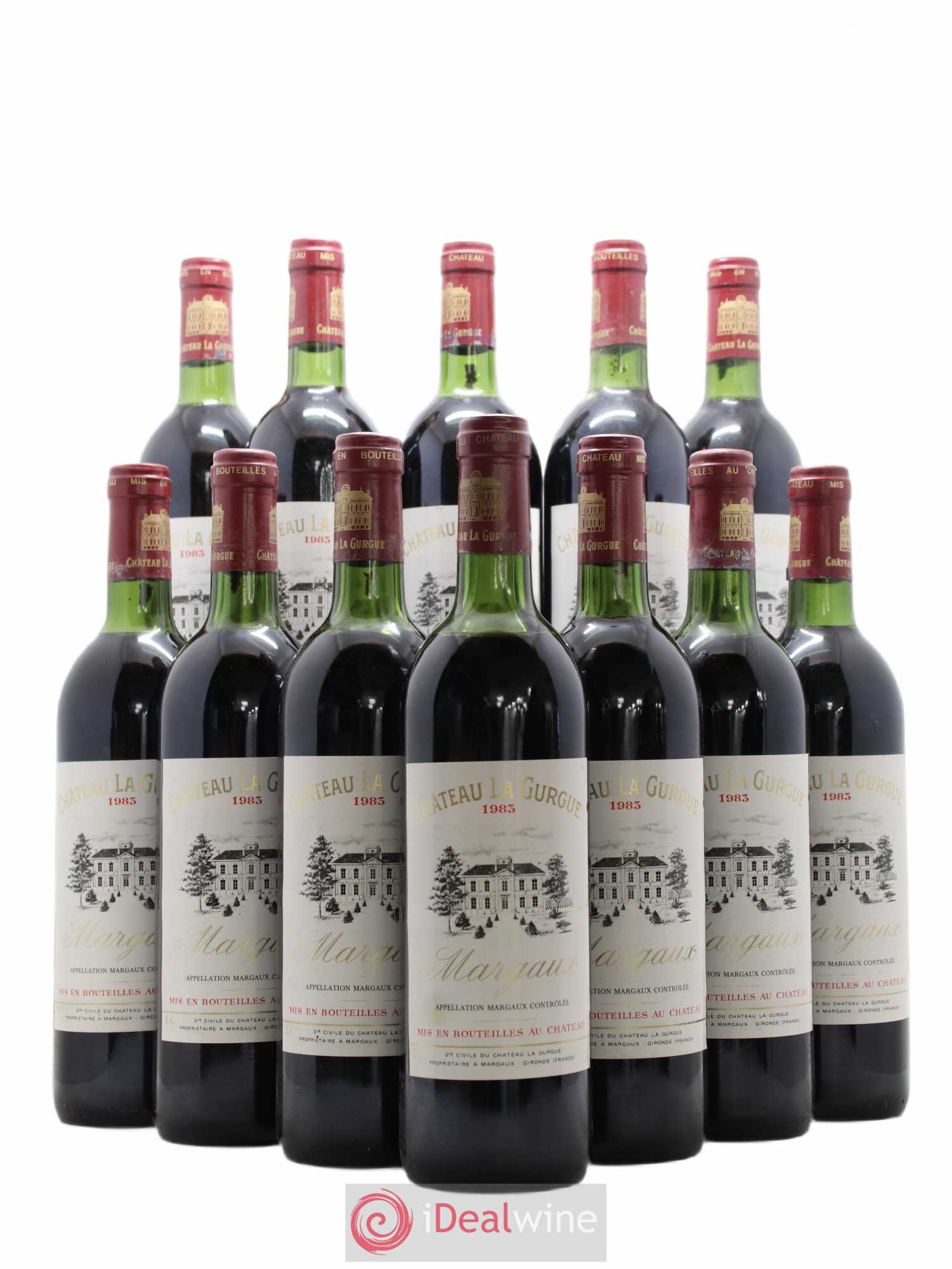 Château la Gurgue Cru Bourgeois 1983 - Lot de 12 bouteilles - 0