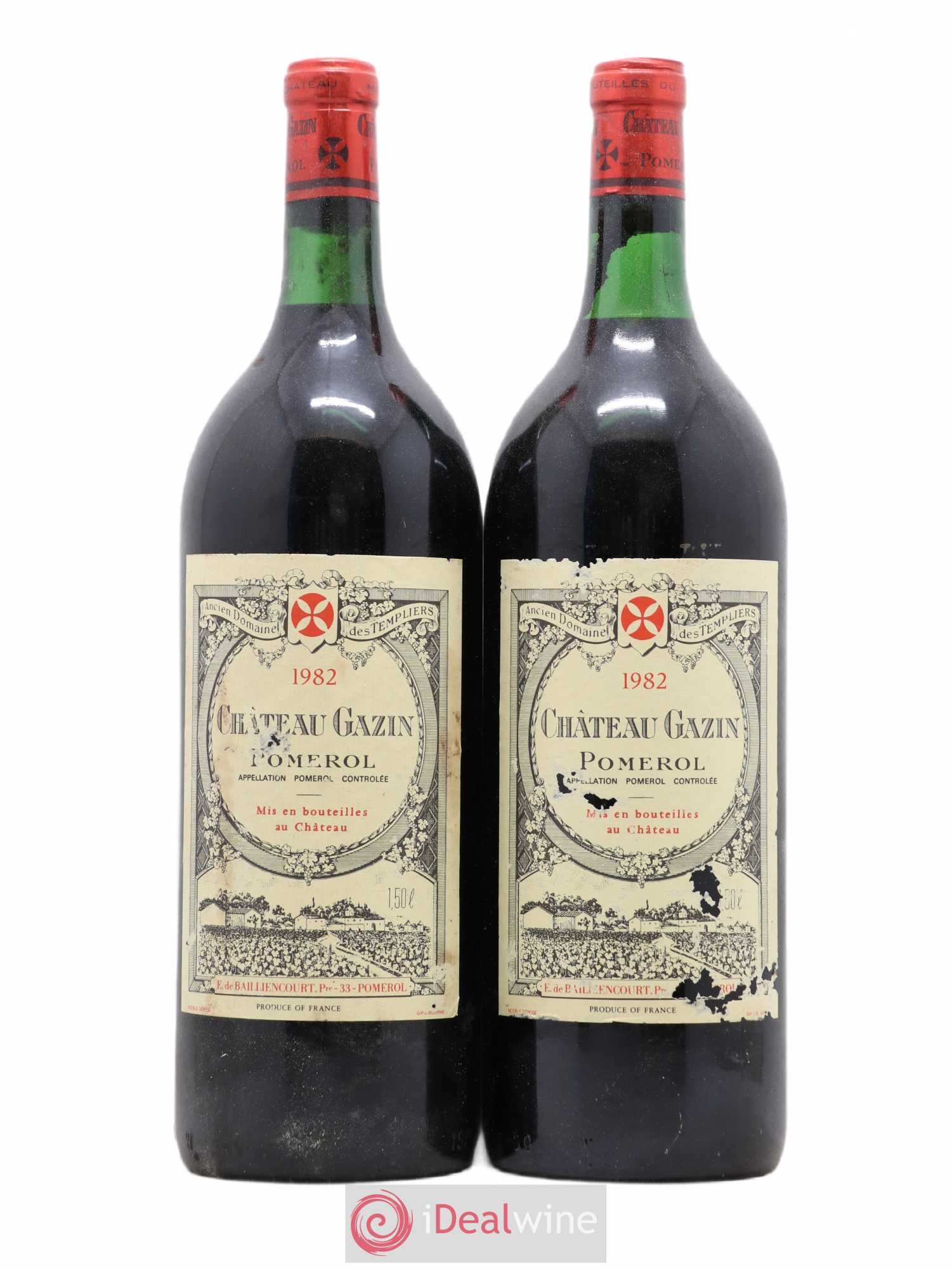 Château Gazin 1982 - Lot de 2 magnums - 0
