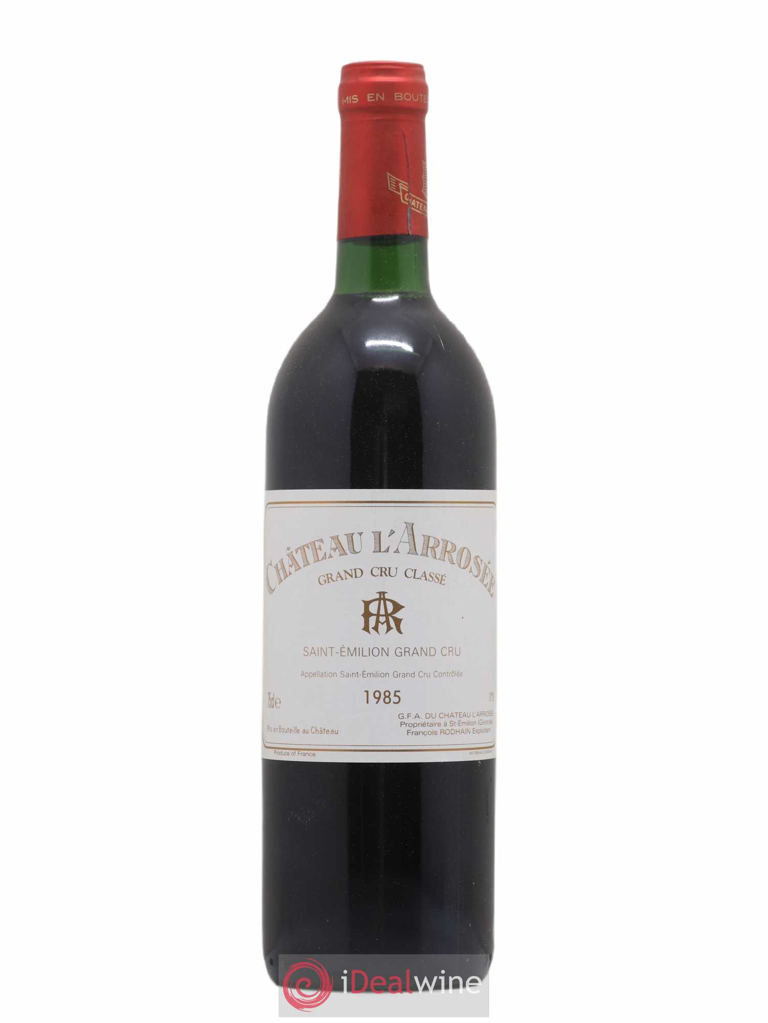 Château l' Arrosée Grand Cru Classé 1985 - Lot de 1 bouteille - 0