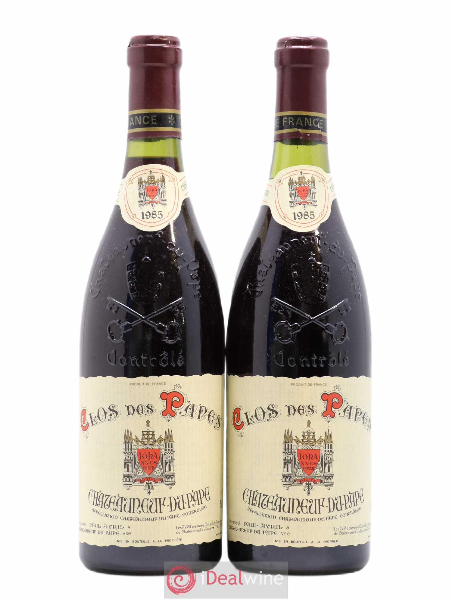 Châteauneuf-du-Pape Clos des Papes - Paul Avril 1985 - Lot de 2 bouteilles - 0