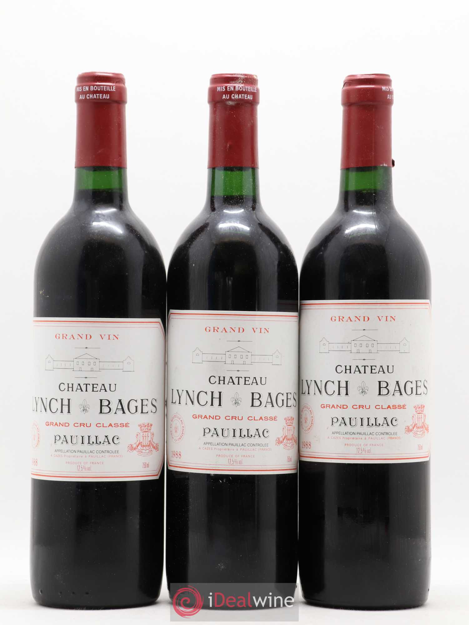 Château Lynch Bages 5ème Grand Cru Classé 1988 - Lot de 12 bouteilles - 1