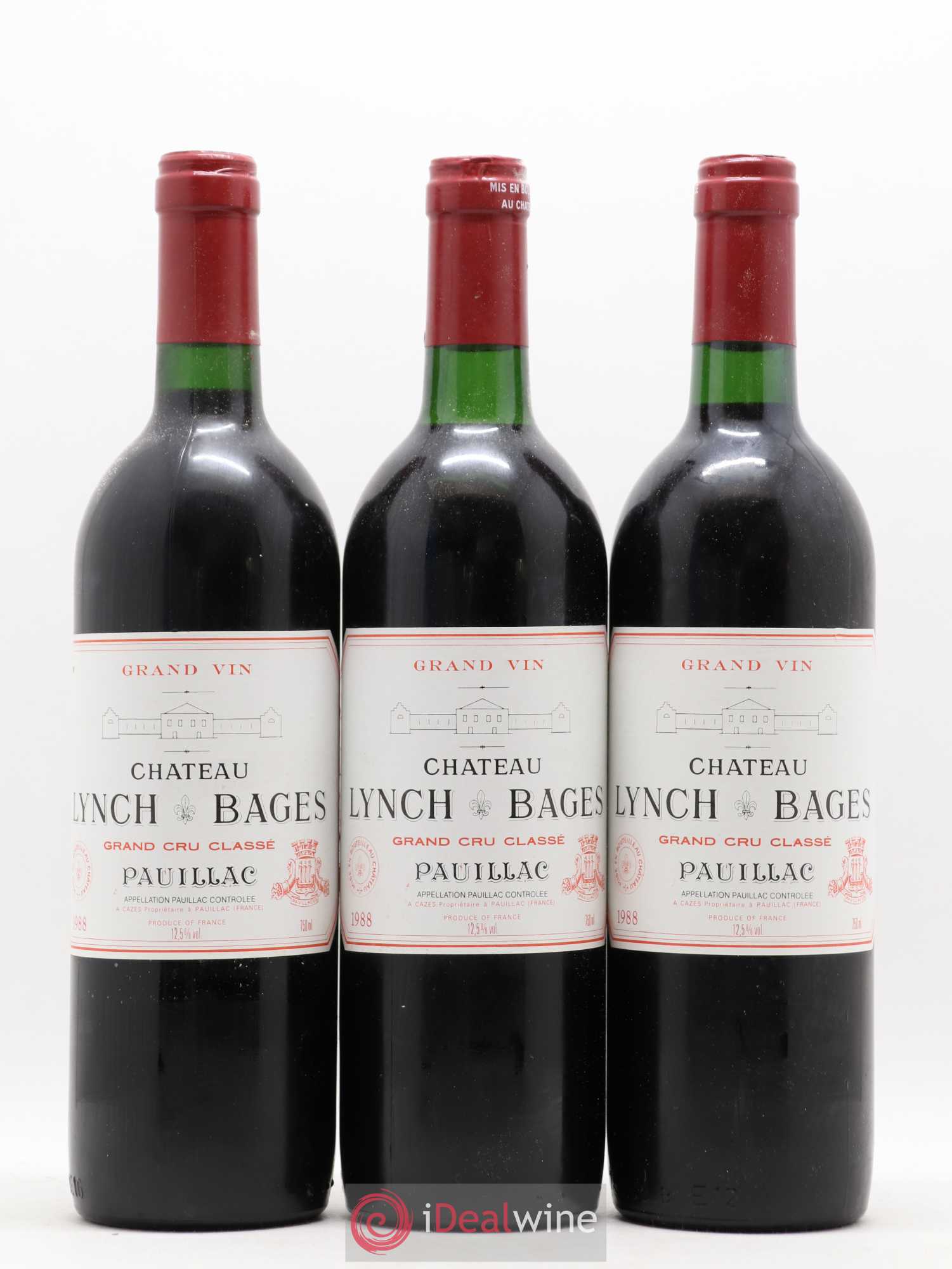 Château Lynch Bages 5ème Grand Cru Classé 1988 - Lot de 12 bouteilles - 3