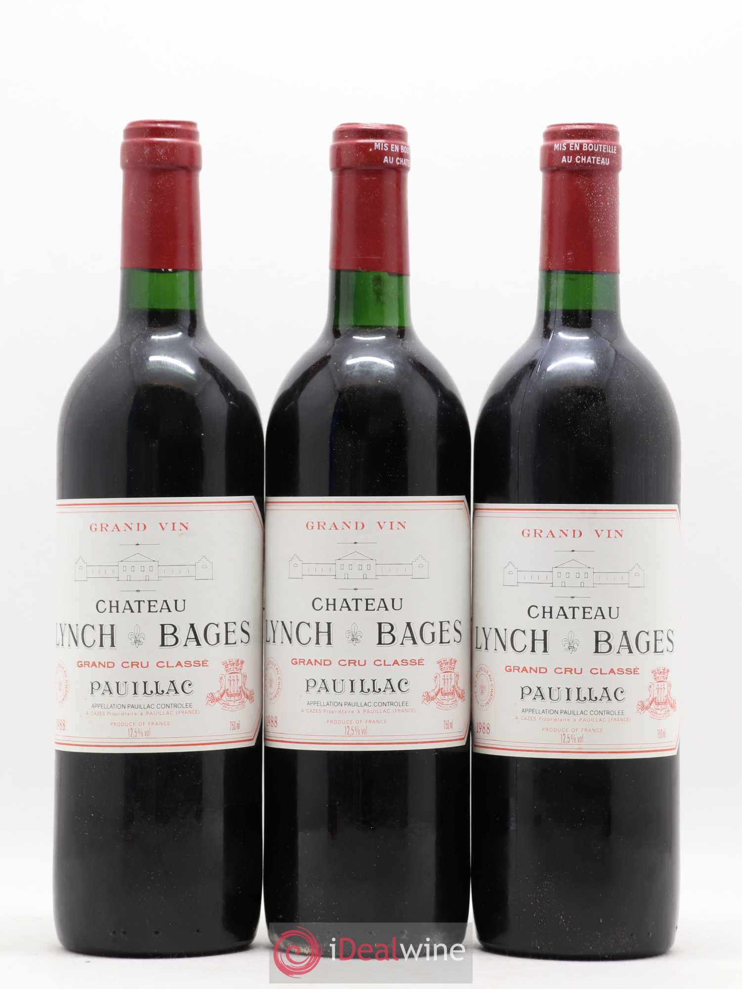 Château Lynch Bages 5ème Grand Cru Classé 1988 - Lot de 12 bouteilles - 4