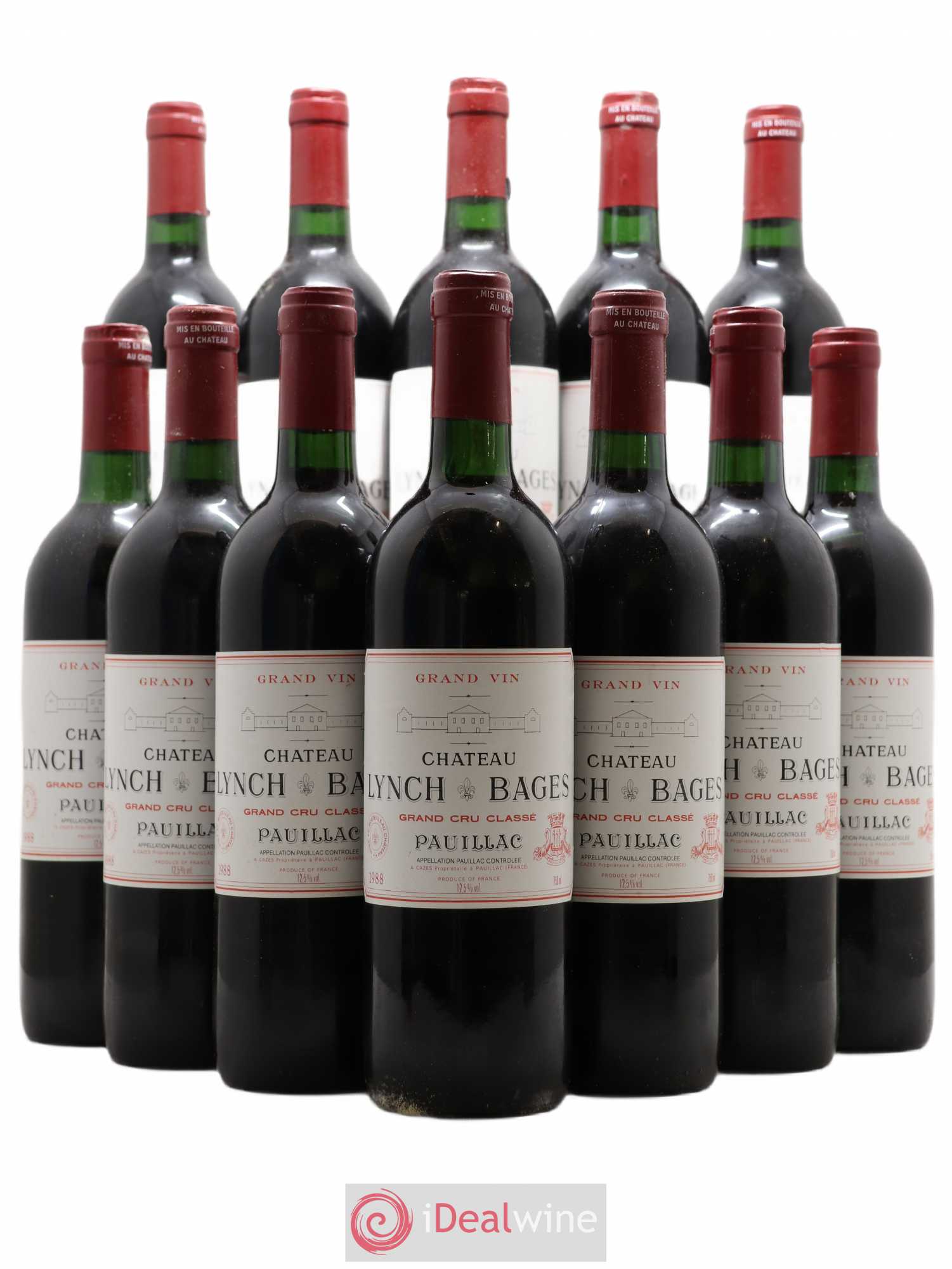Château Lynch Bages 5ème Grand Cru Classé 1988 - Lot de 12 bouteilles - 0